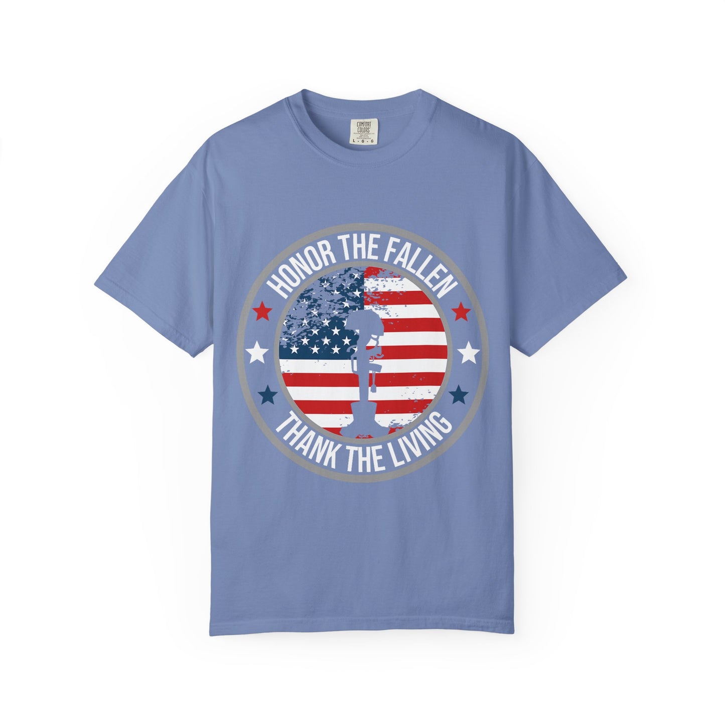 Patriotic Kneeling Soldier Memorial Day T-Shirt
