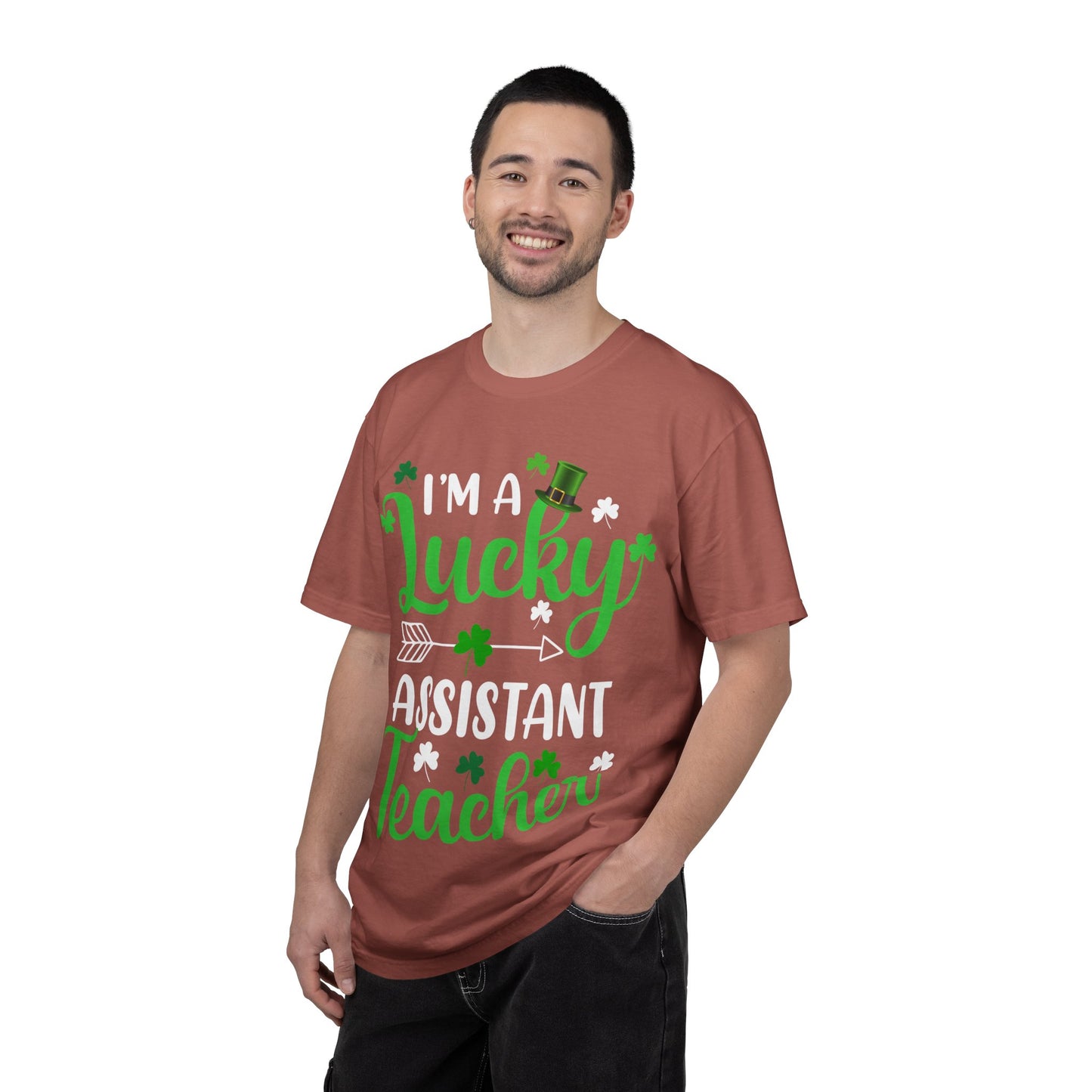 I’m Lucky Assistant Teacher Shirt – St Patrick’s Day Shamrock Tee