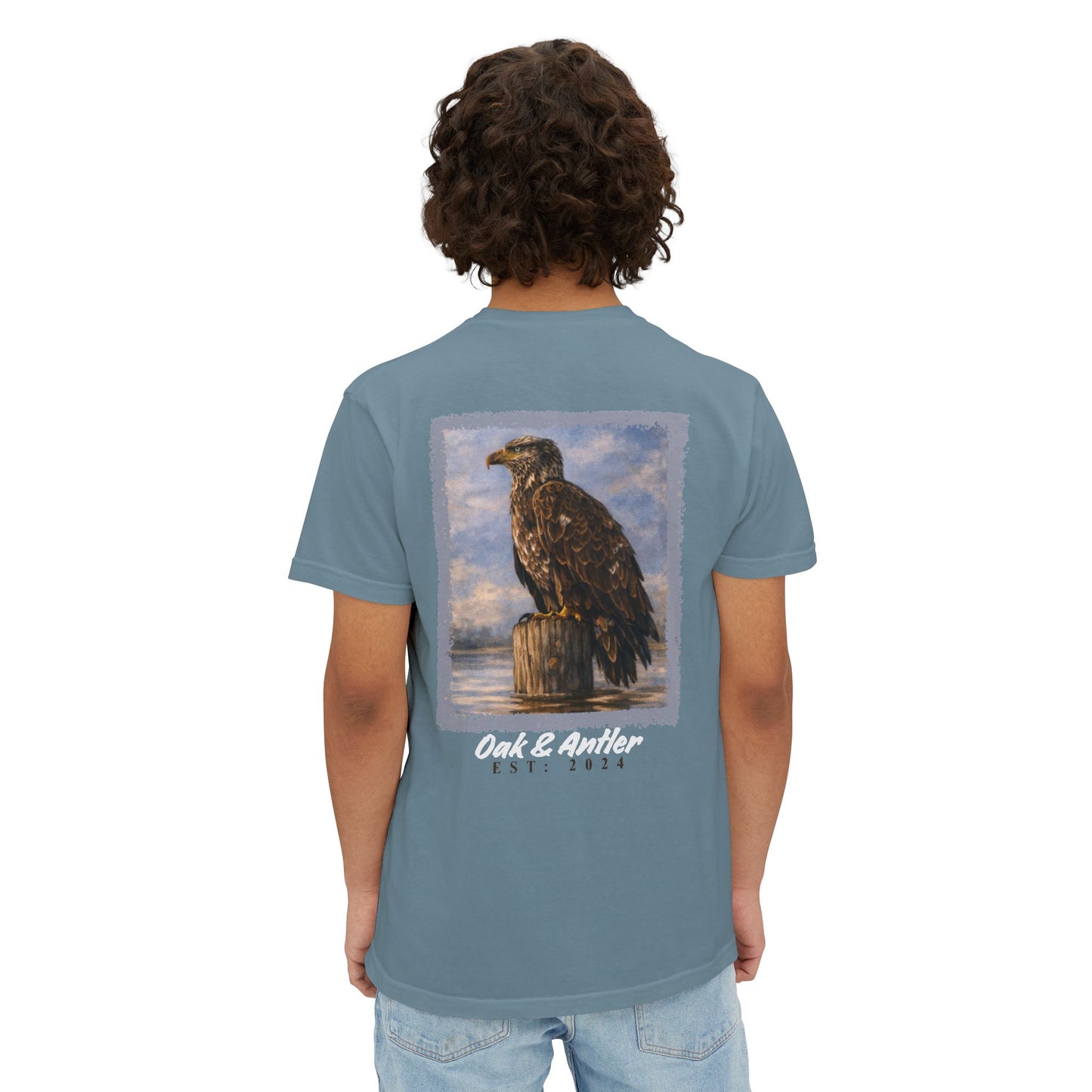 River Perch Bald Eagle Pocket Tee – Wild Birds Collection