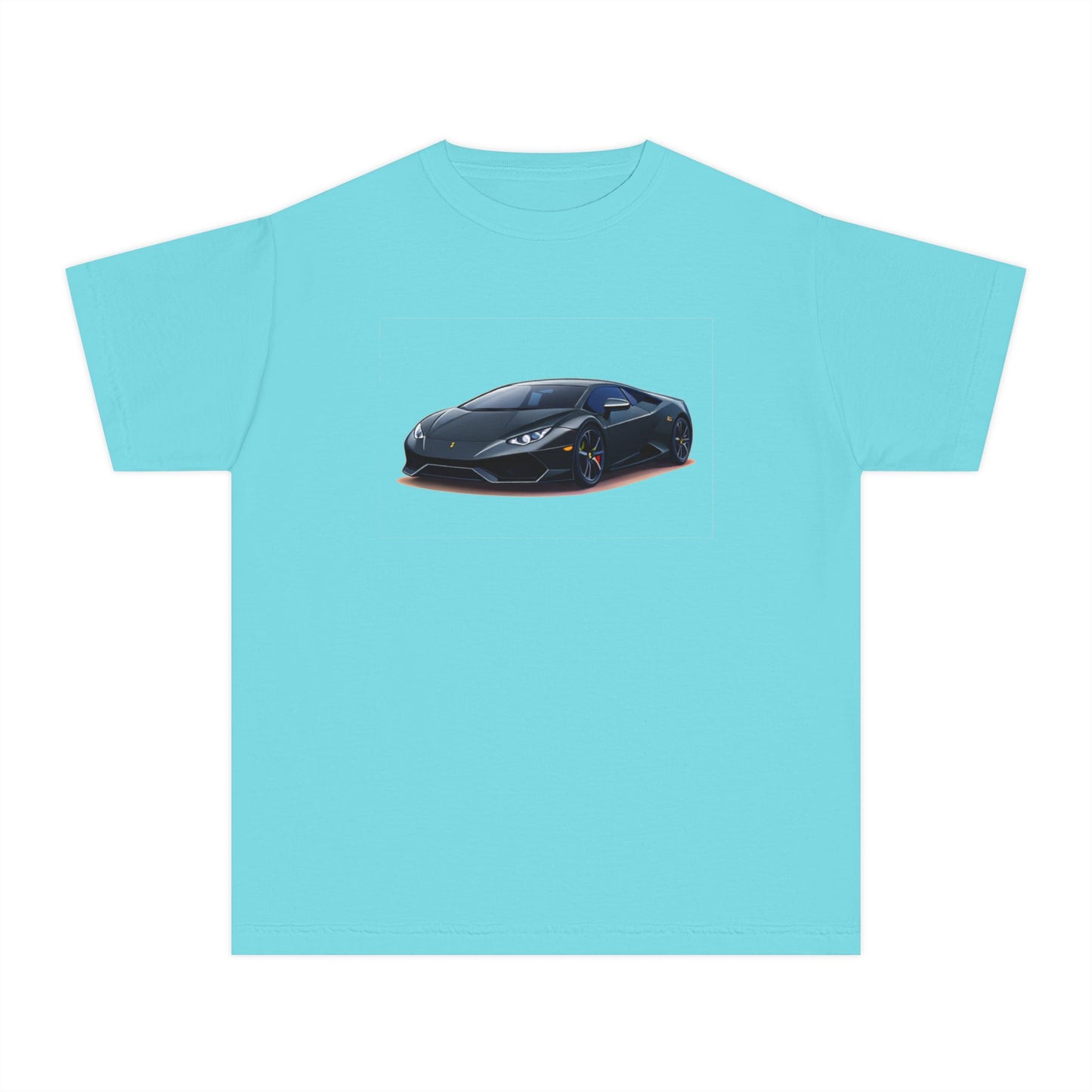 Black Supercar Kids Tee
