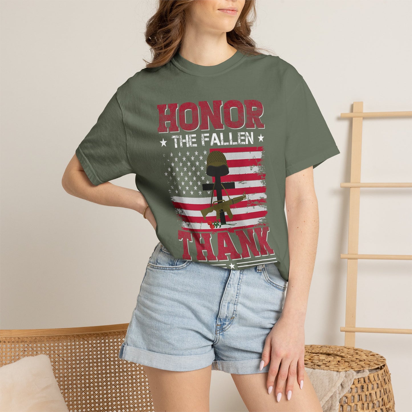 Honor the Fallen Battlefield Cross T-Shirt