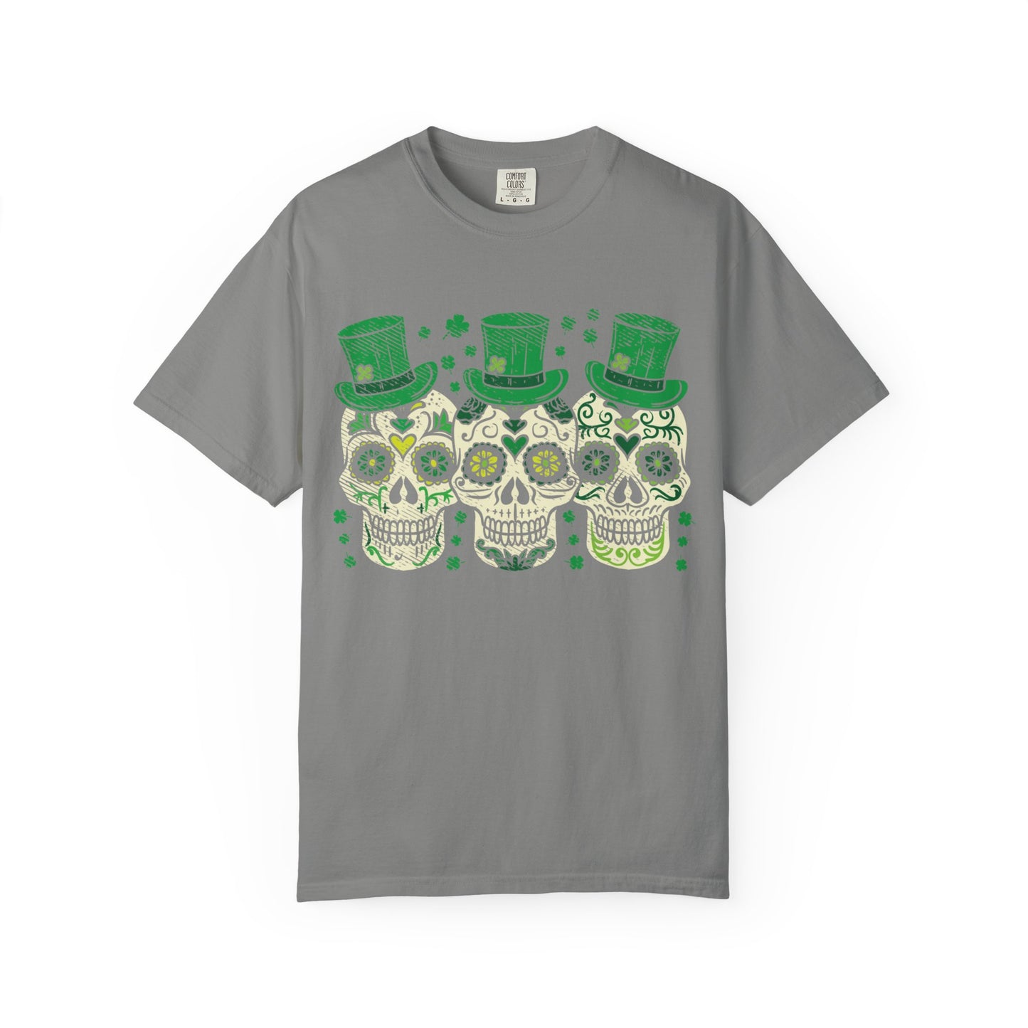 Irish Mexican Sugar Skull Leprechaun Shirt – St Patrick’s Day Skull Graphic Tee