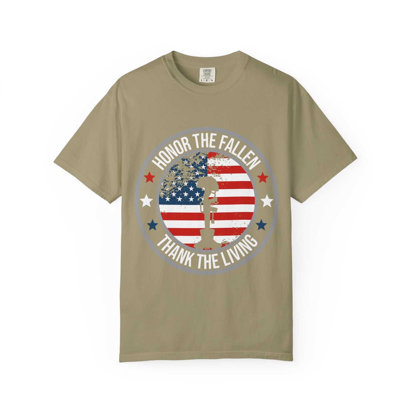Patriotic Kneeling Soldier Memorial Day T-Shirt