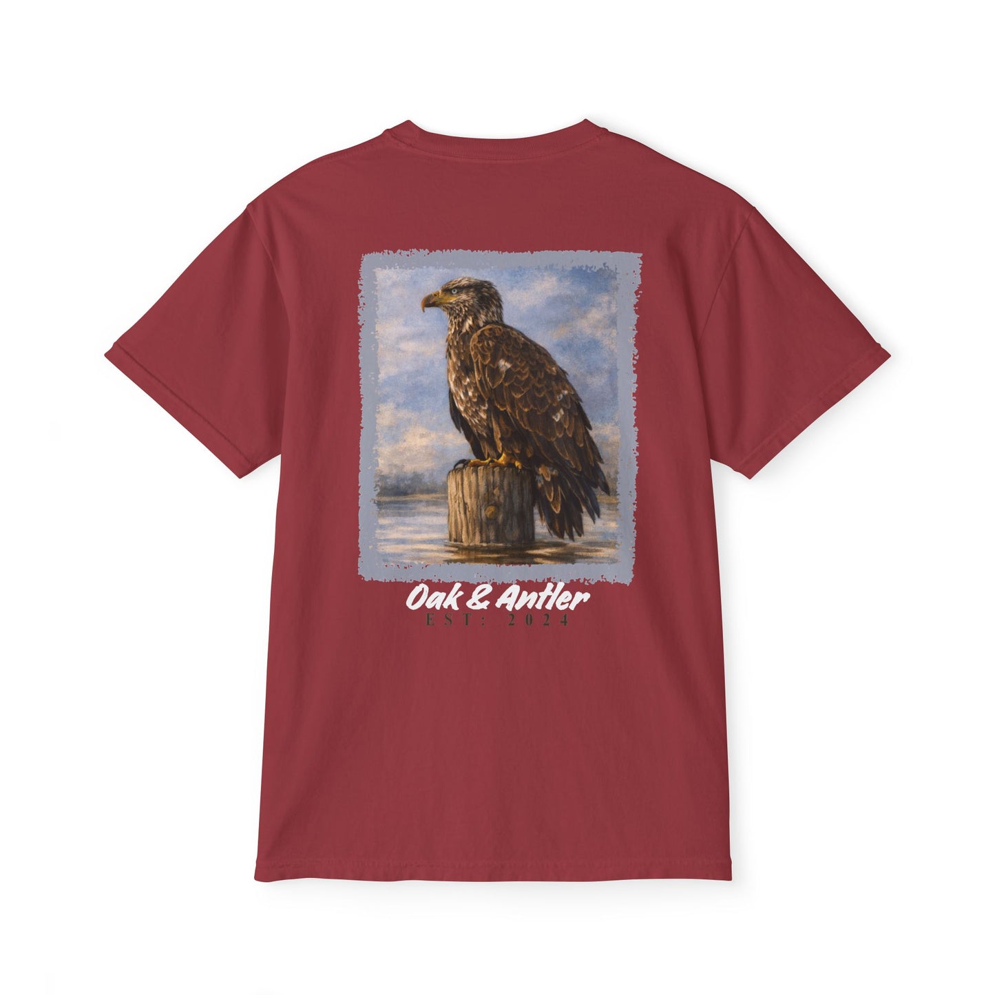 River Perch Bald Eagle Pocket Tee – Wild Birds Collection