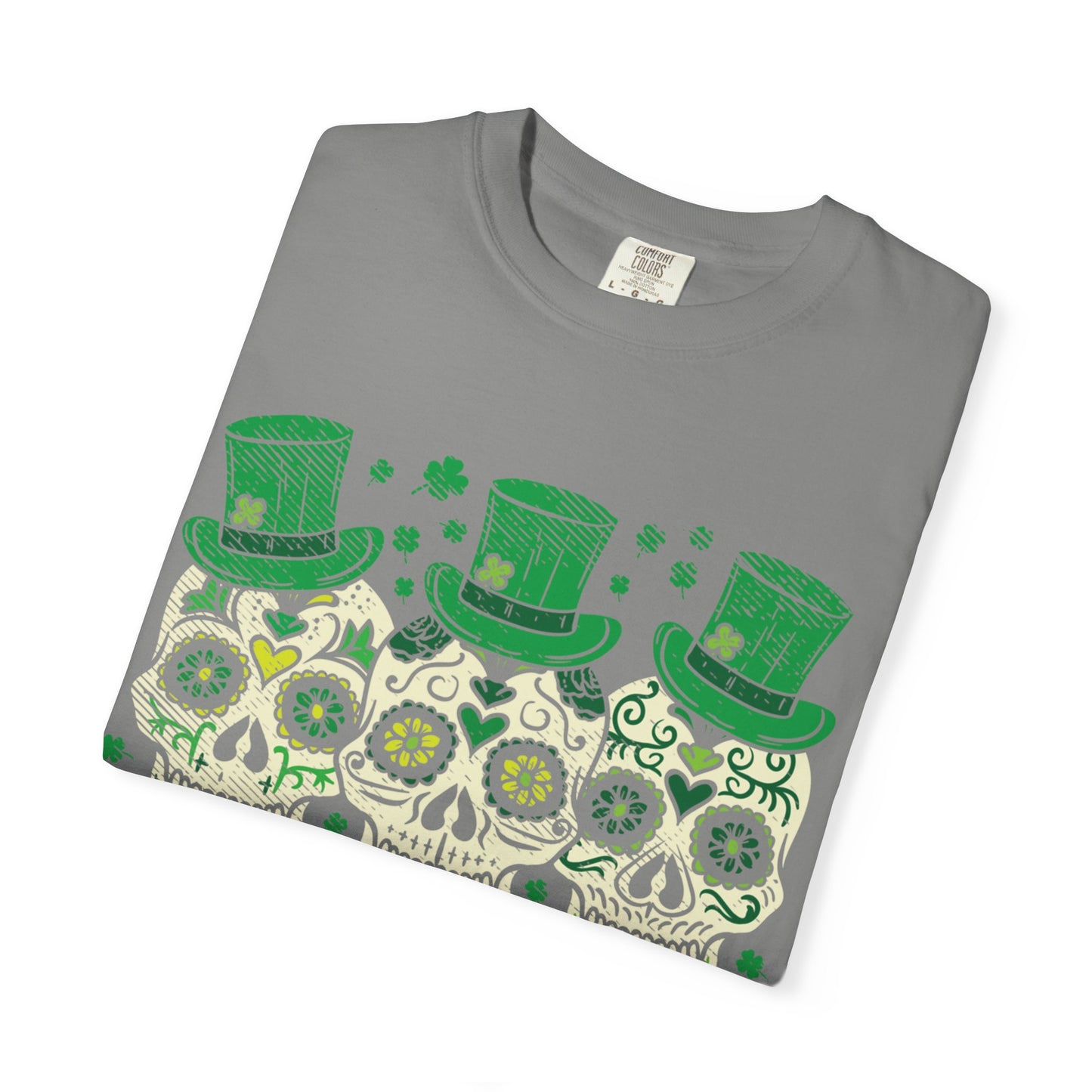 Irish Mexican Sugar Skull Leprechaun Shirt – St Patrick’s Day Skull Graphic Tee