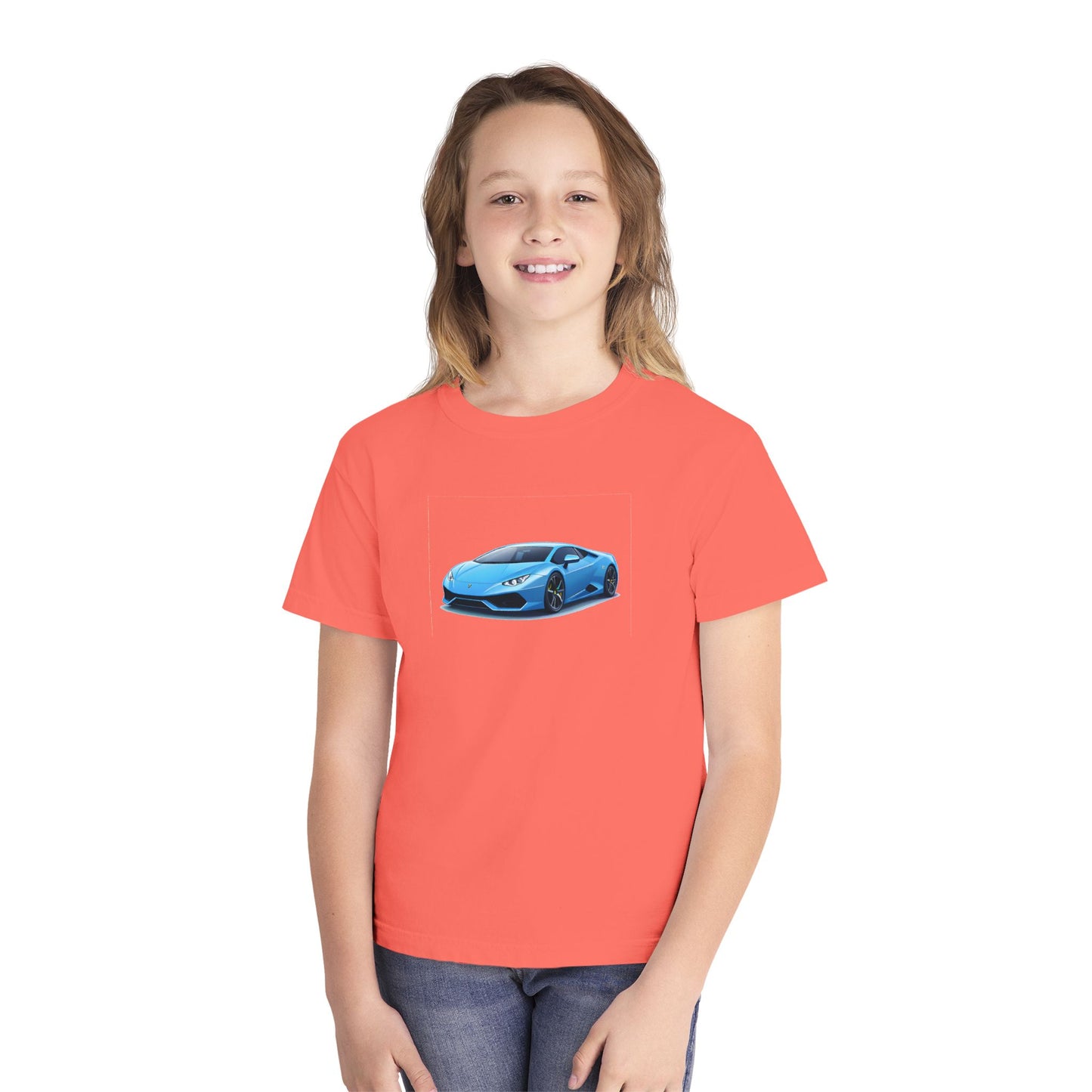 Blue Supercar Kids Tee