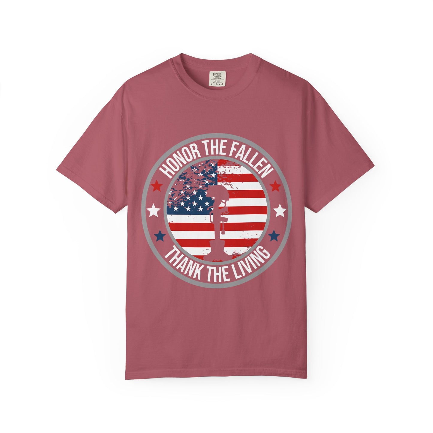 Patriotic Kneeling Soldier Memorial Day T-Shirt