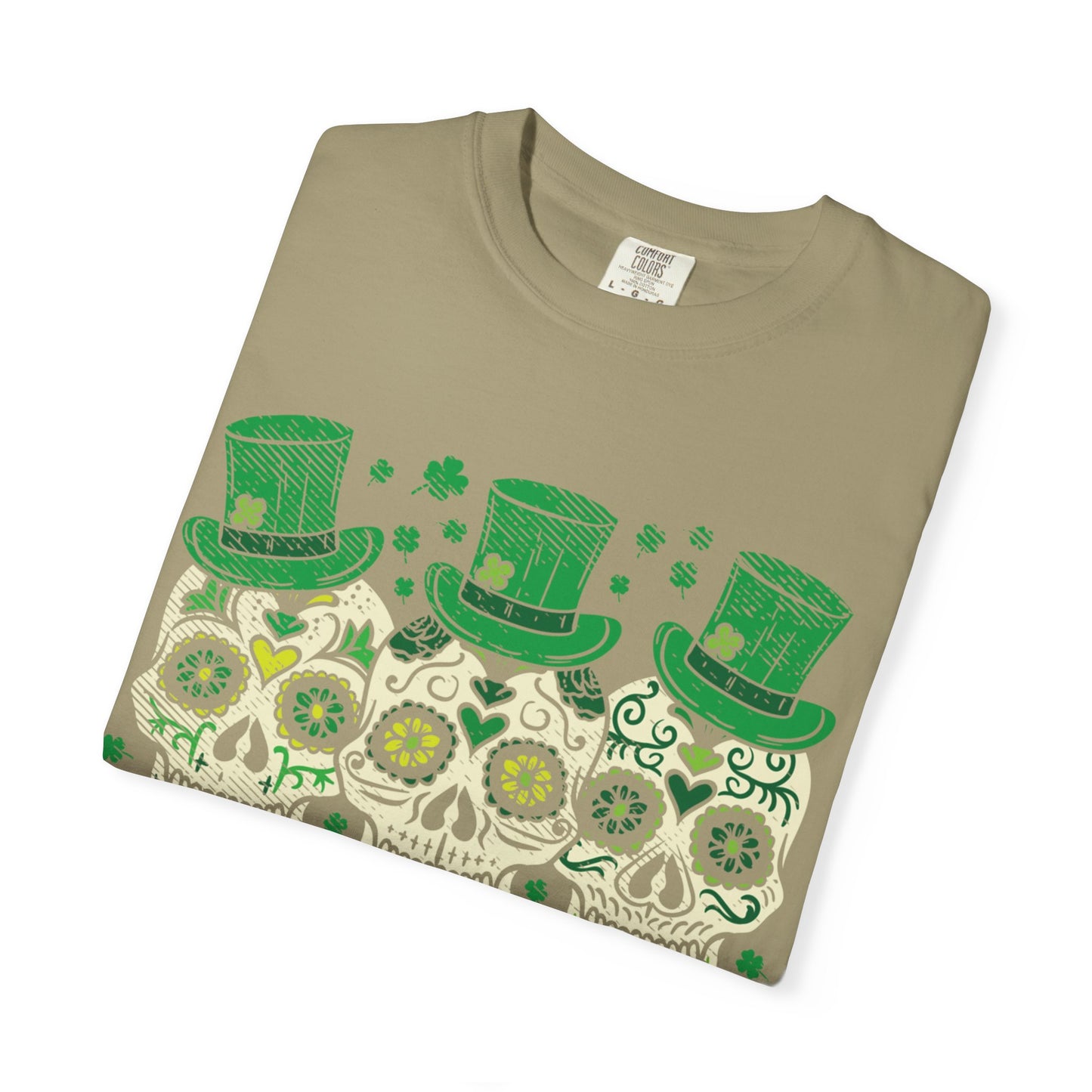 Irish Mexican Sugar Skull Leprechaun Shirt – St Patrick’s Day Skull Graphic Tee