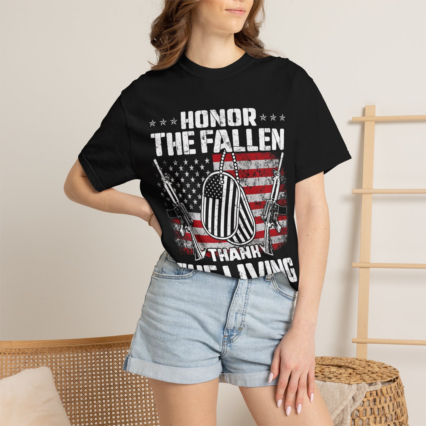 Dog Tag Tribute Memorial Day T-Shirt