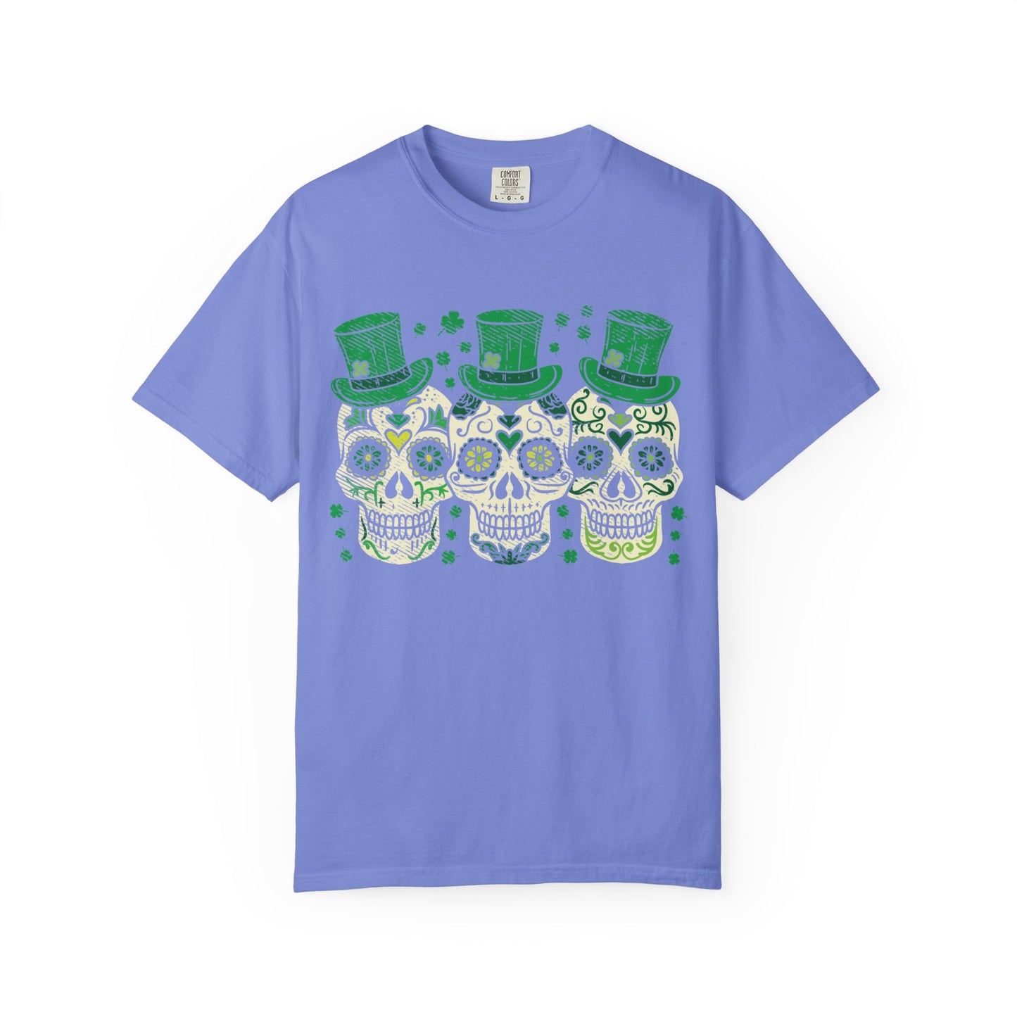Irish Mexican Sugar Skull Leprechaun Shirt – St Patrick’s Day Skull Graphic Tee