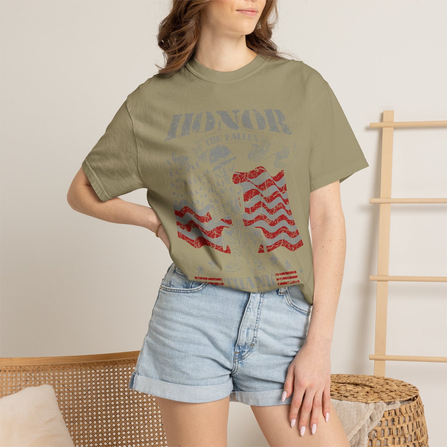 Honor the Fallen Soldier Boots Memorial Day T-Shirt