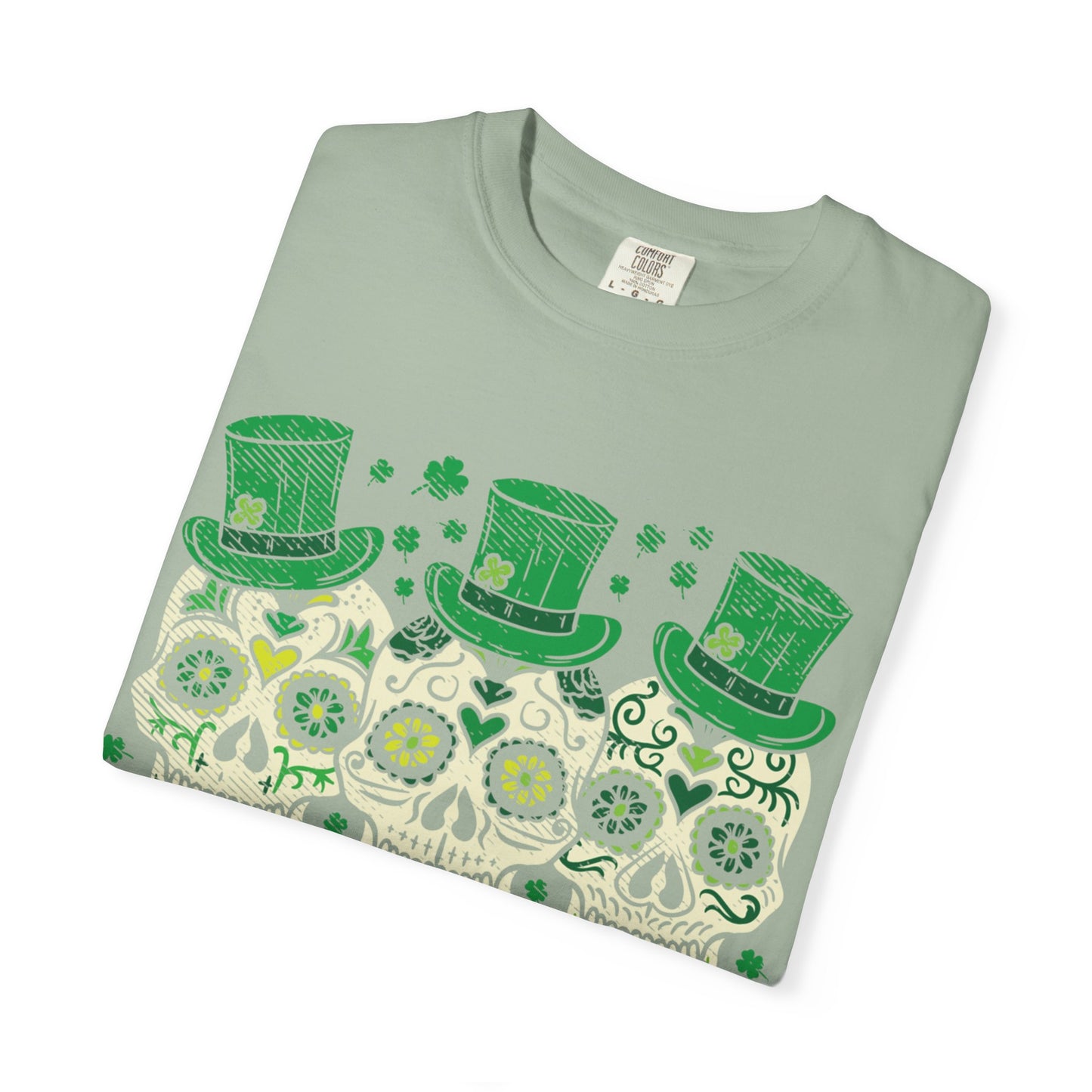 Irish Mexican Sugar Skull Leprechaun Shirt – St Patrick’s Day Skull Graphic Tee