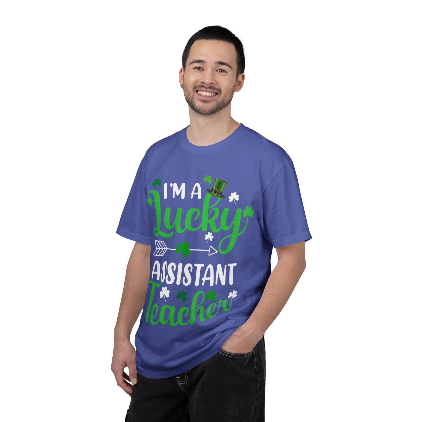 I’m Lucky Assistant Teacher Shirt – St Patrick’s Day Shamrock Tee