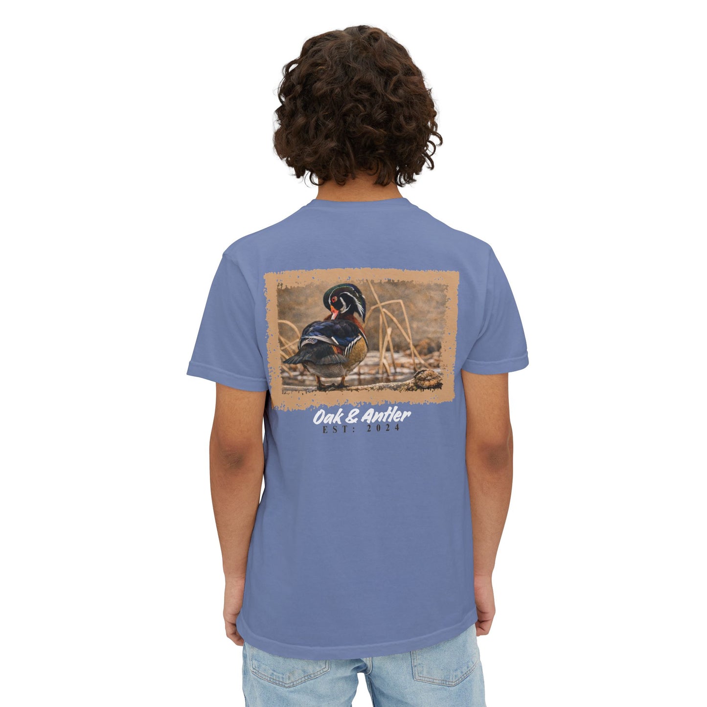 Frozen Reedline Wood Duck Pocket Tee – Wild Birds Collection