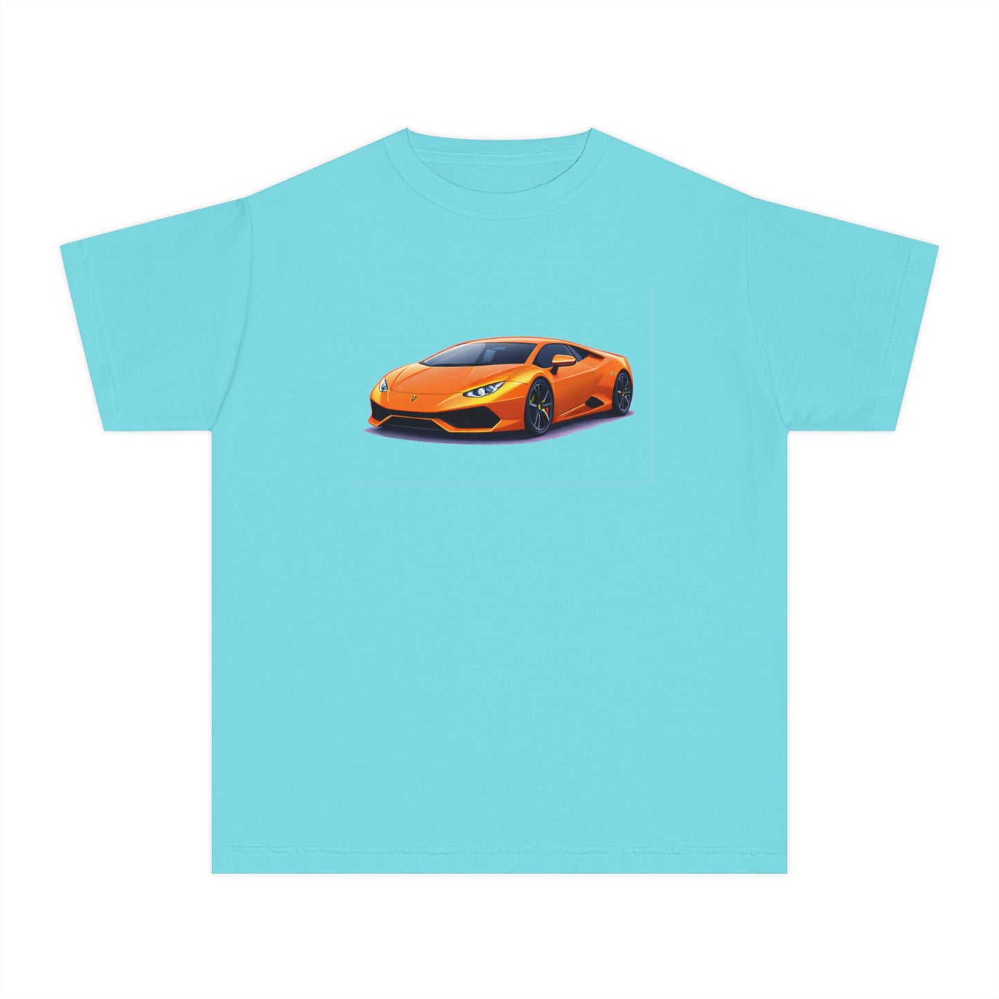 Orange Supercar Kids Tee