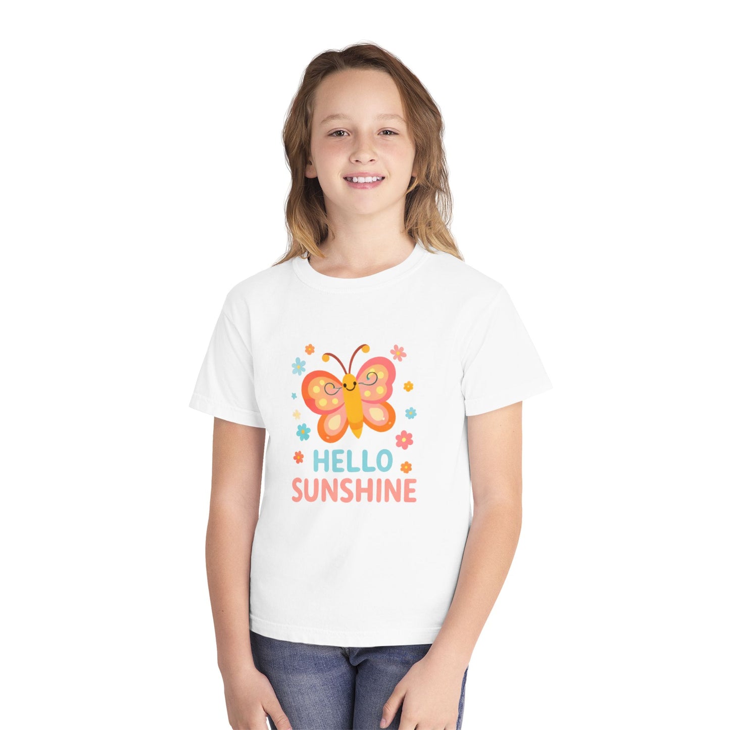 Hello Sunshine Butterfly Kids Tee