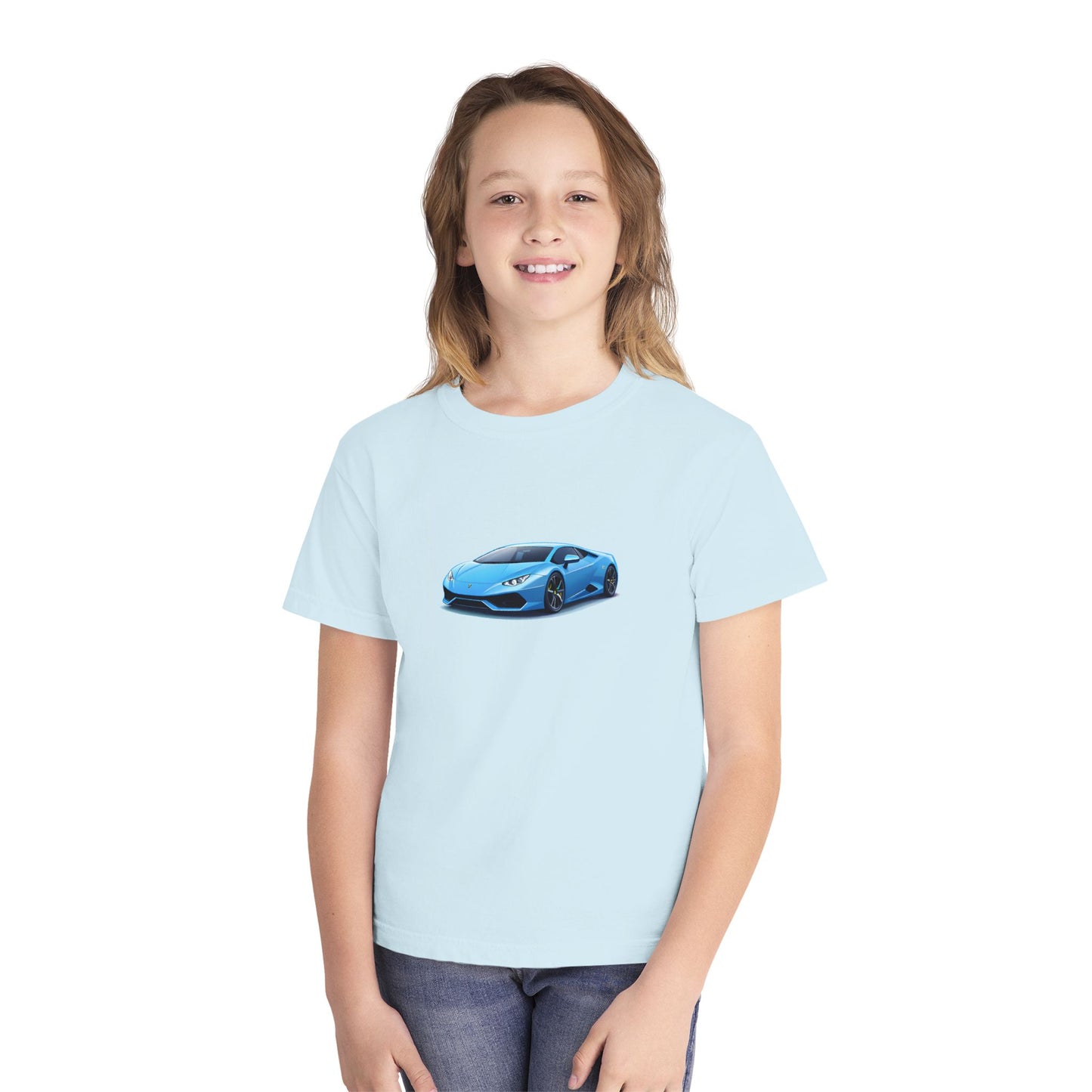 Blue Supercar Kids Tee