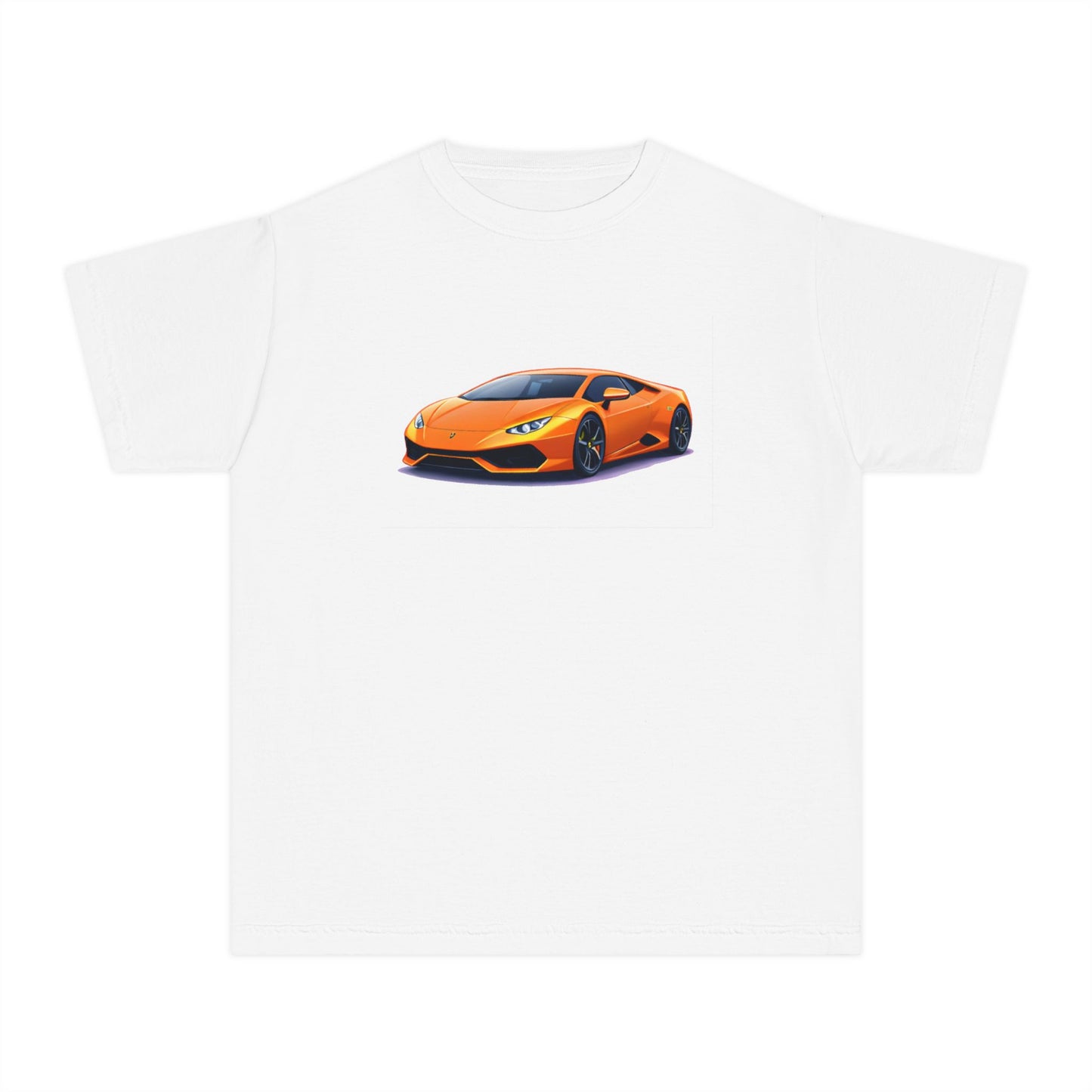 Orange Supercar Kids Tee
