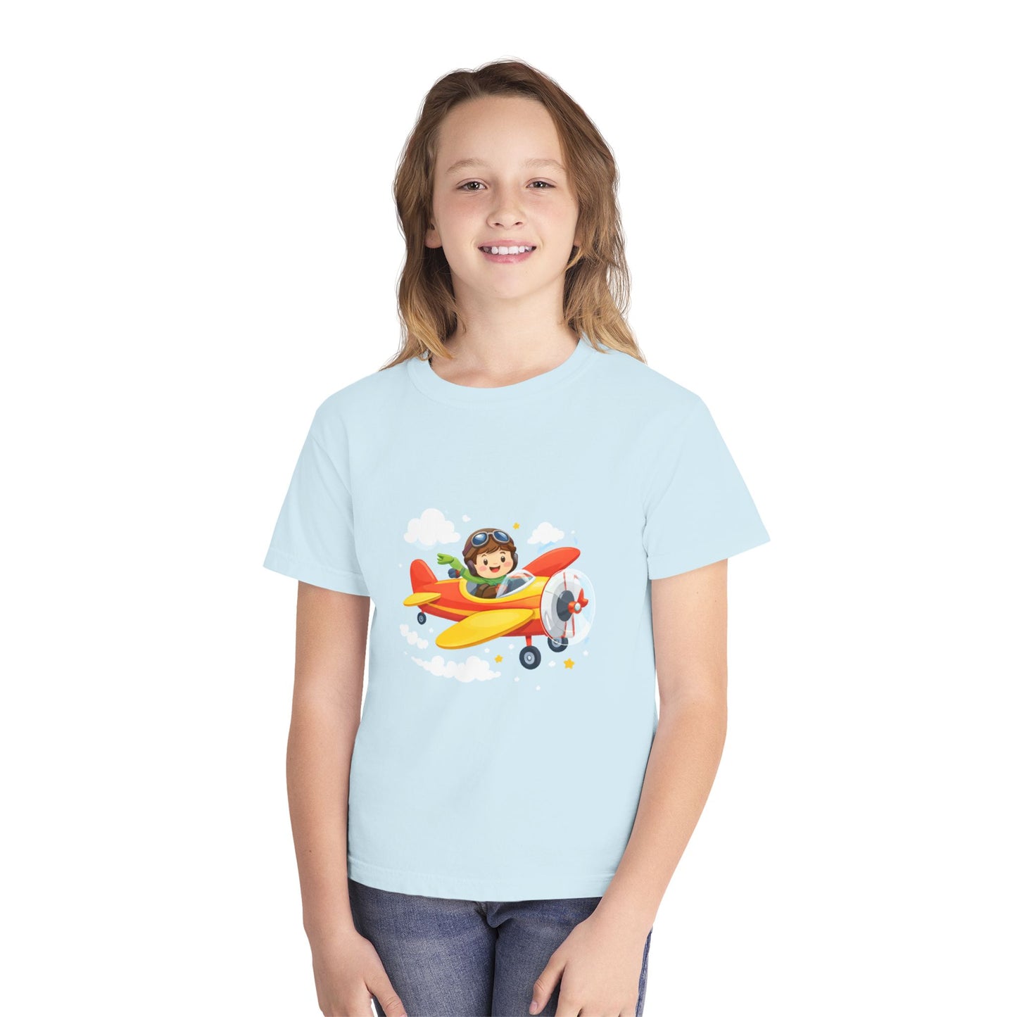 Little Pilot Kids Airplane Tee