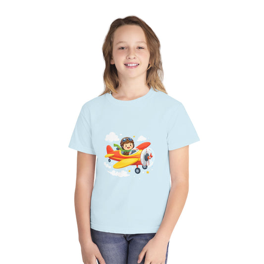 Little Pilot Kids Airplane Tee