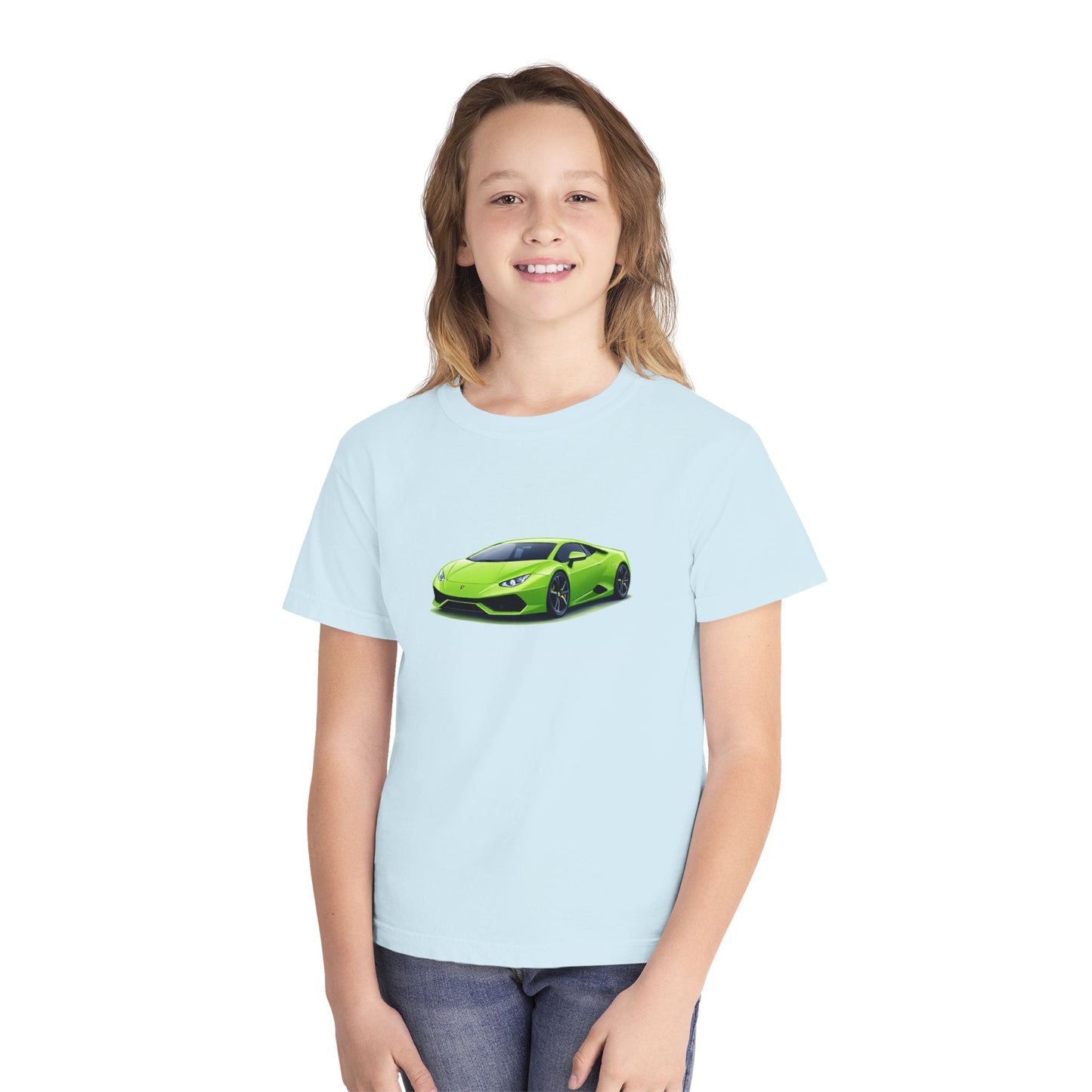 Green Supercar Kids Tee