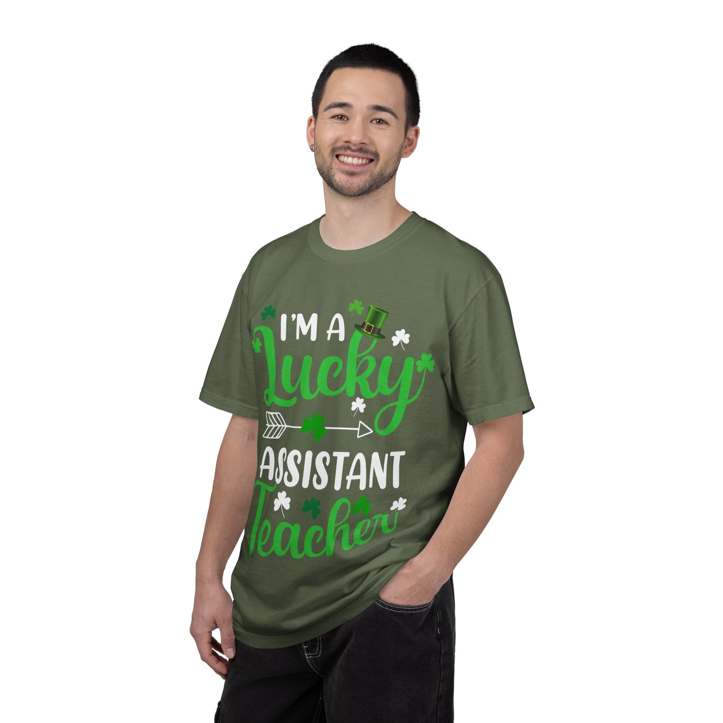 I’m Lucky Assistant Teacher Shirt – St Patrick’s Day Shamrock Tee