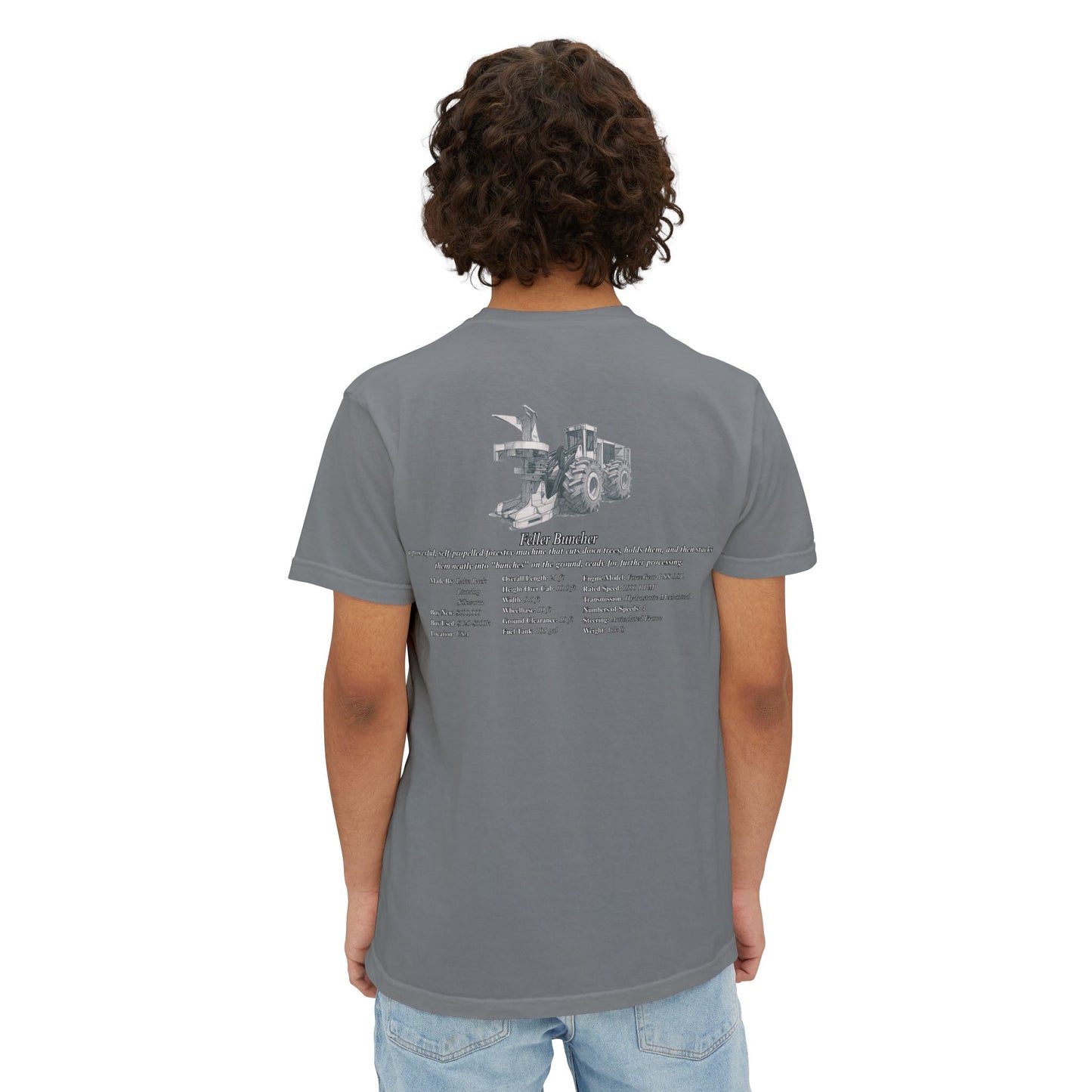 Feller Buncher Pocket Tee - Heavy Equipment Series