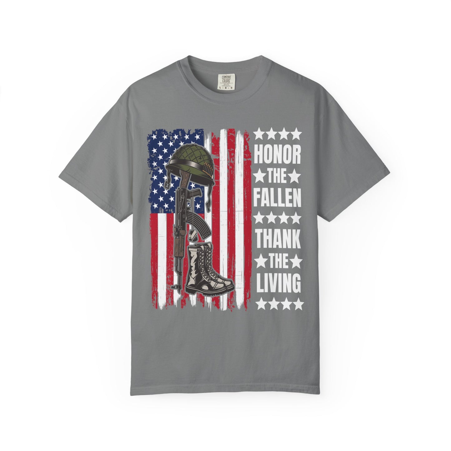 Battlefield Cross Tribute Memorial Day T-Shirt  Description