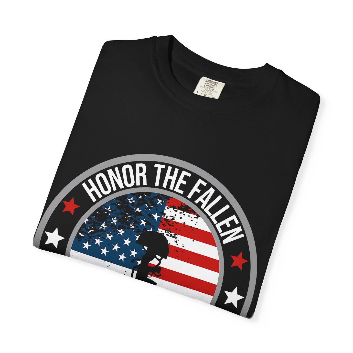 Patriotic Kneeling Soldier Memorial Day T-Shirt