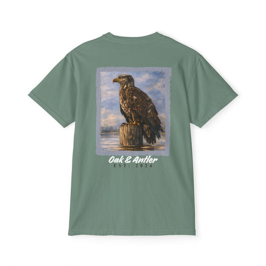River Perch Bald Eagle Pocket Tee – Wild Birds Collection