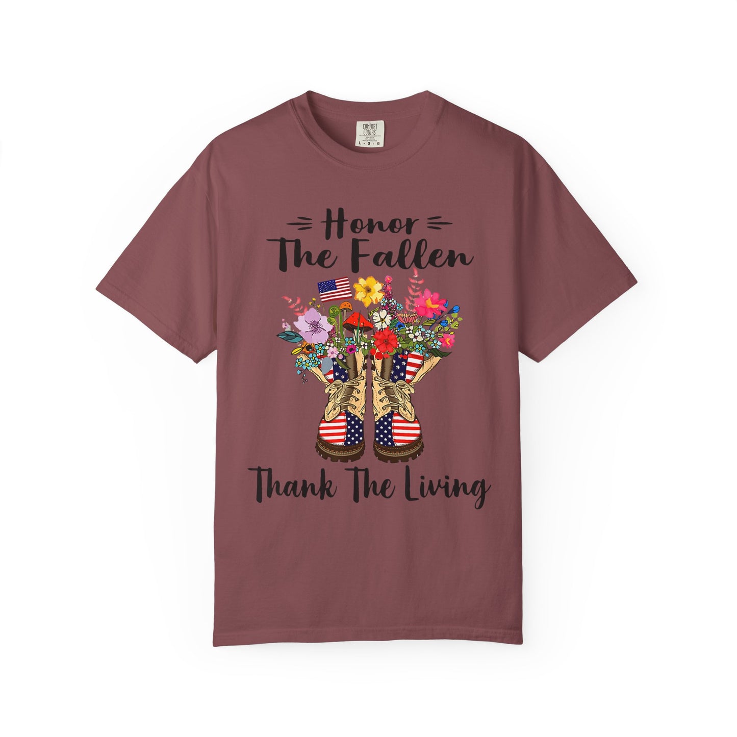 Floral Patriotic Boots Memorial Day T-Shirt