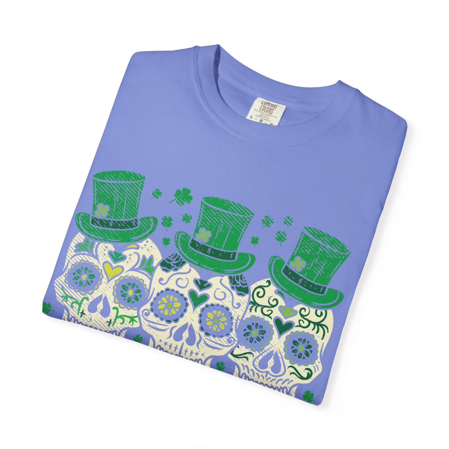 Irish Mexican Sugar Skull Leprechaun Shirt – St Patrick’s Day Skull Graphic Tee