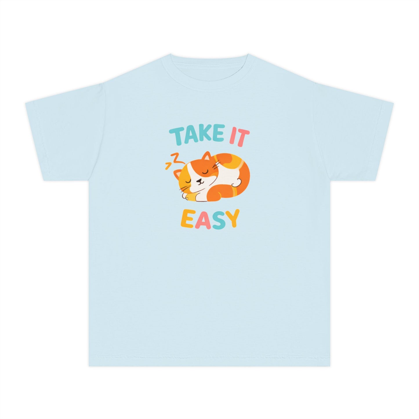 Take It Easy Sleeping Cat Kids Tee