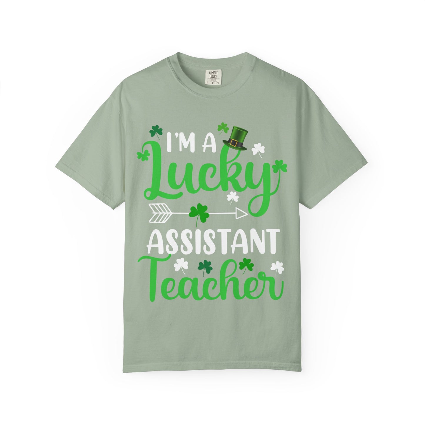 I’m Lucky Assistant Teacher Shirt – St Patrick’s Day Shamrock Tee