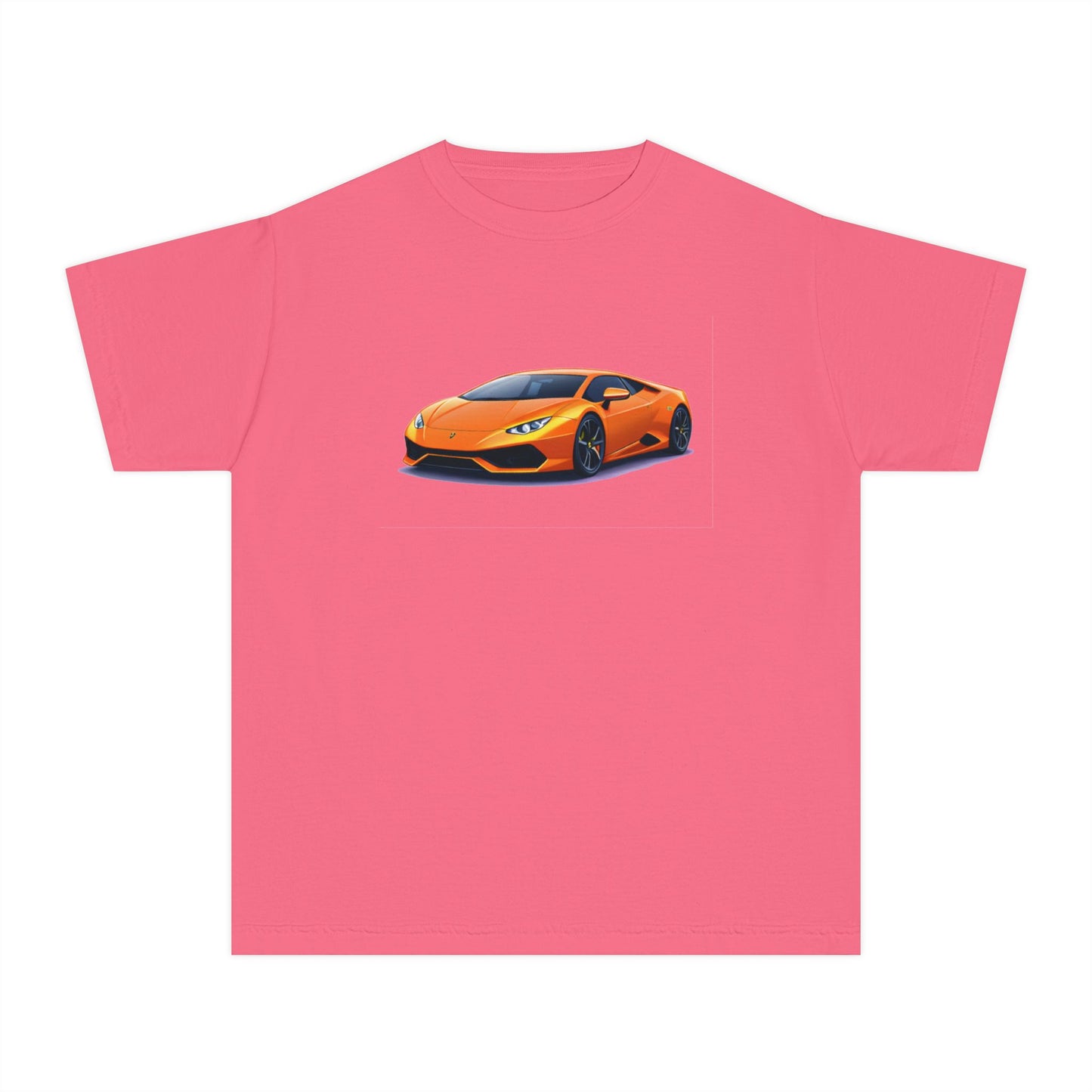 Orange Supercar Kids Tee