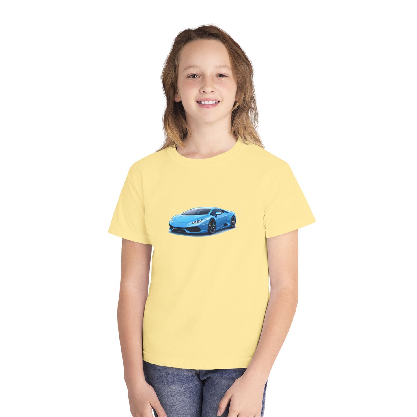 Blue Supercar Kids Tee