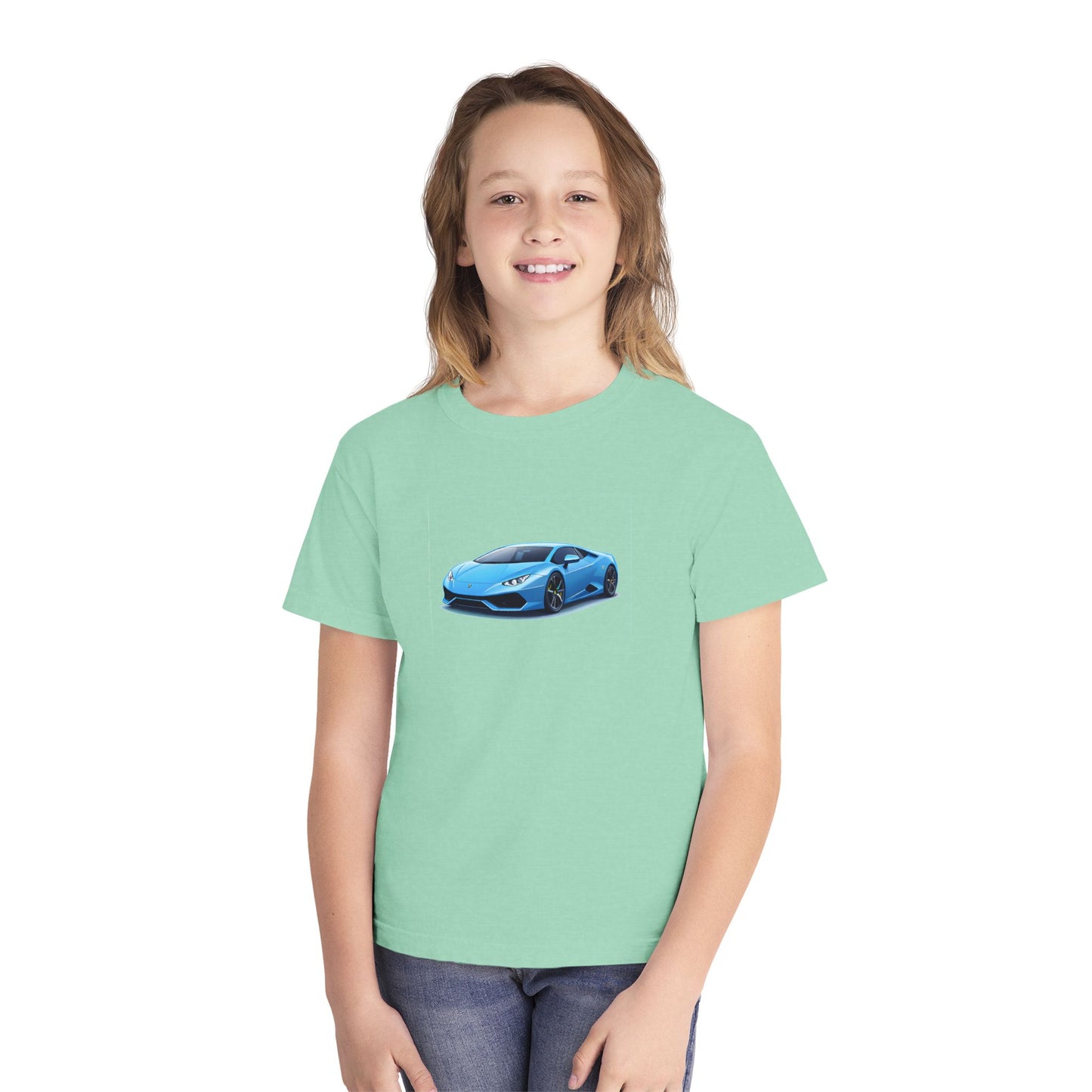 Blue Supercar Kids Tee
