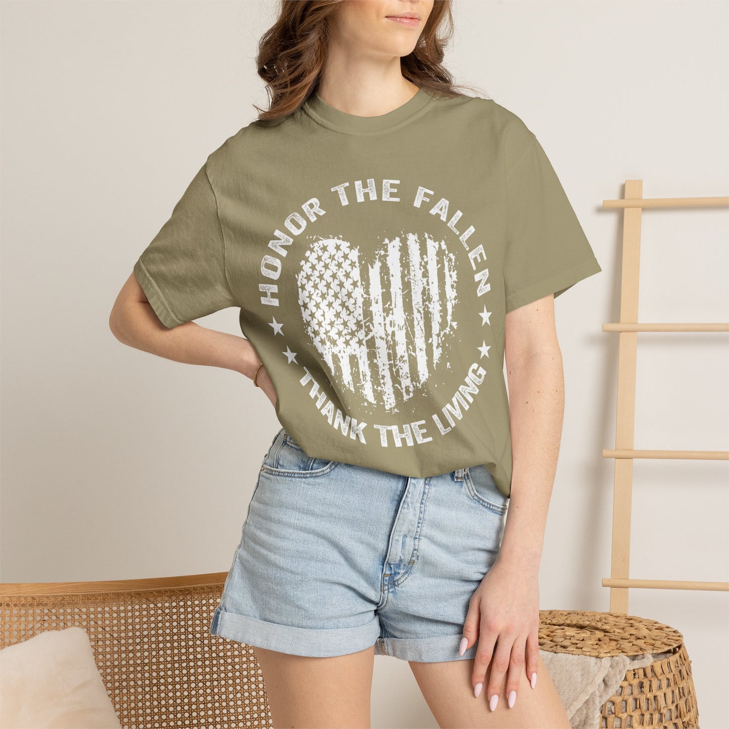 Distressed Flag Memorial Day T-Shirt