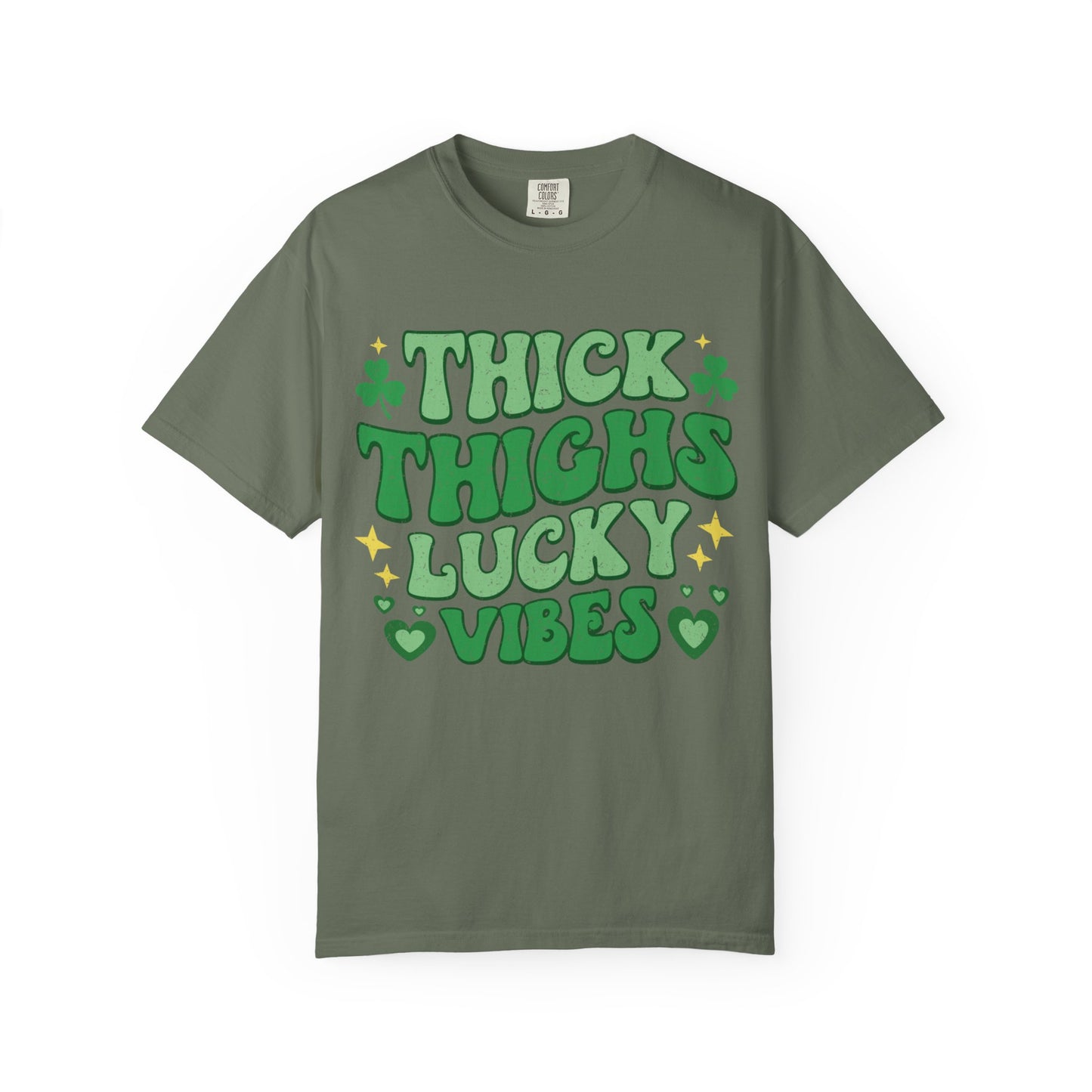 Thick Thighs Lucky Vibes Tee