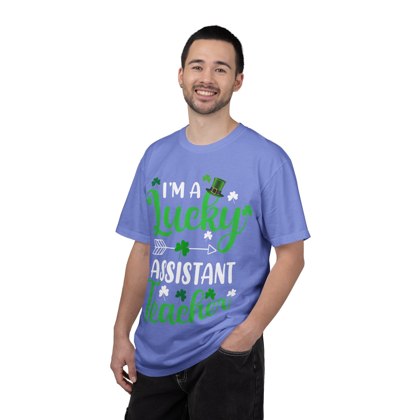 I’m Lucky Assistant Teacher Shirt – St Patrick’s Day Shamrock Tee