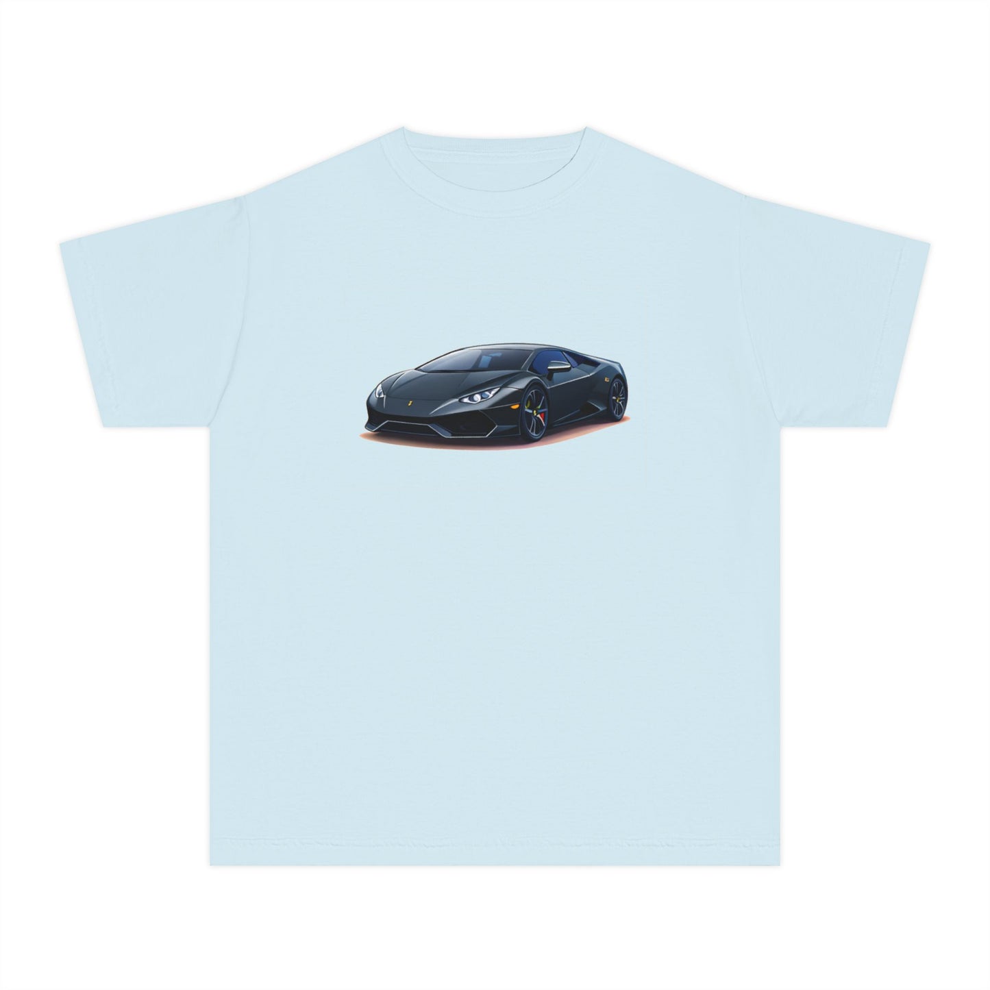 Black Supercar Kids Tee