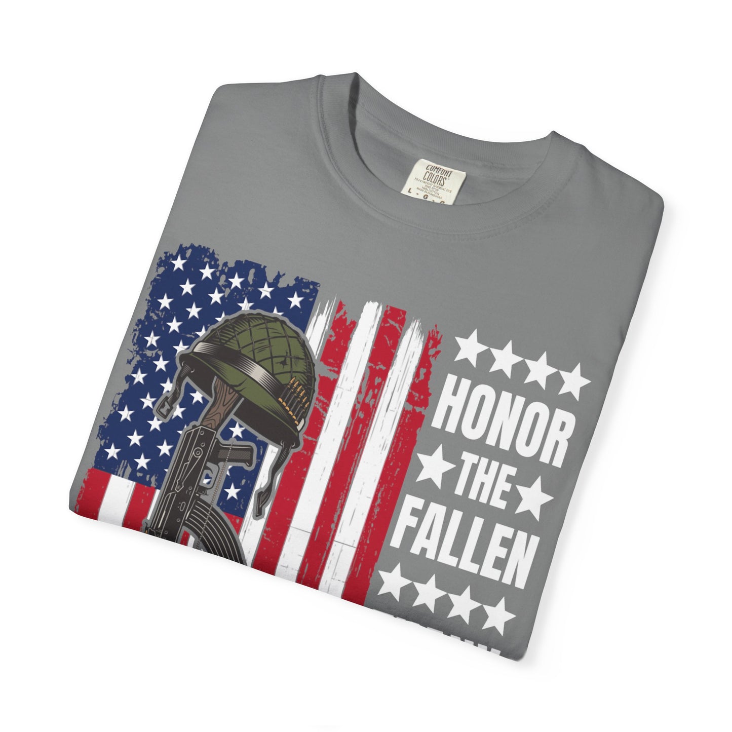Battlefield Cross Tribute Memorial Day T-Shirt  Description