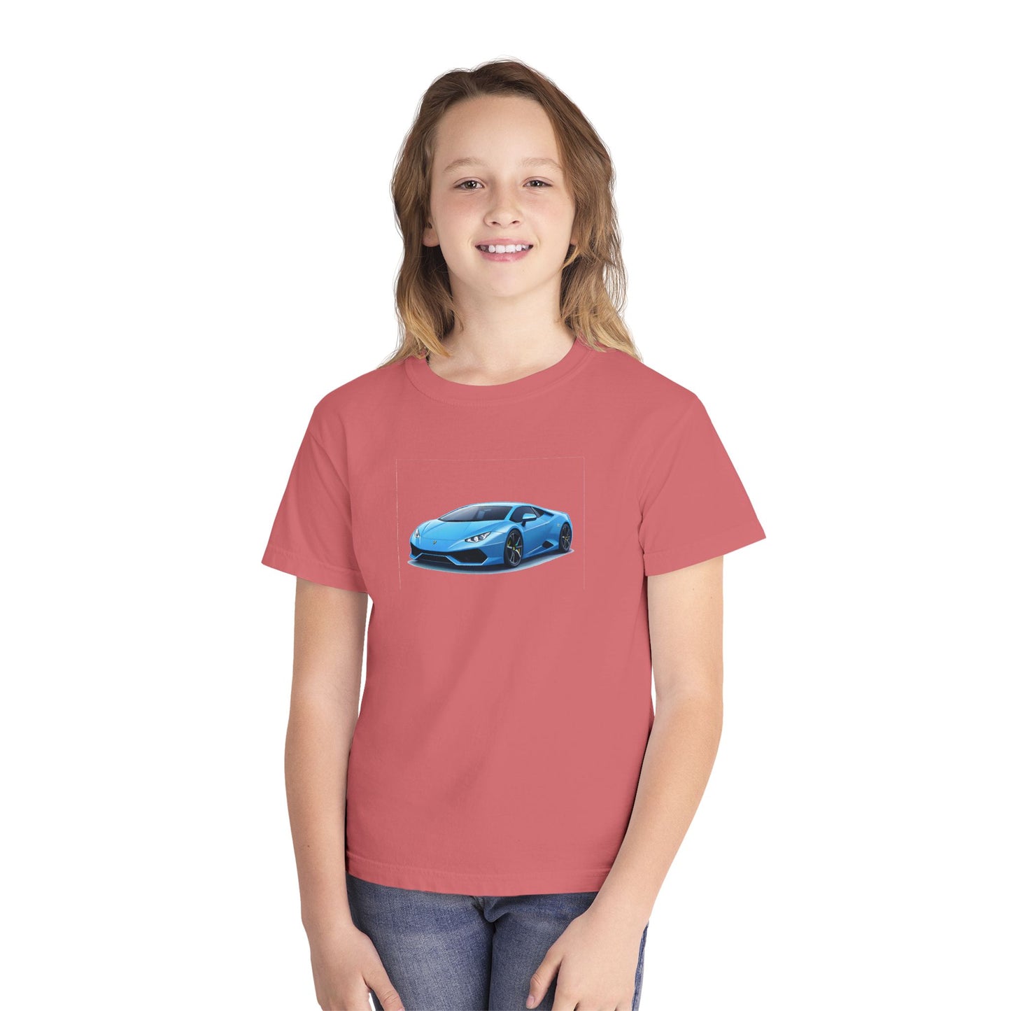 Blue Supercar Kids Tee