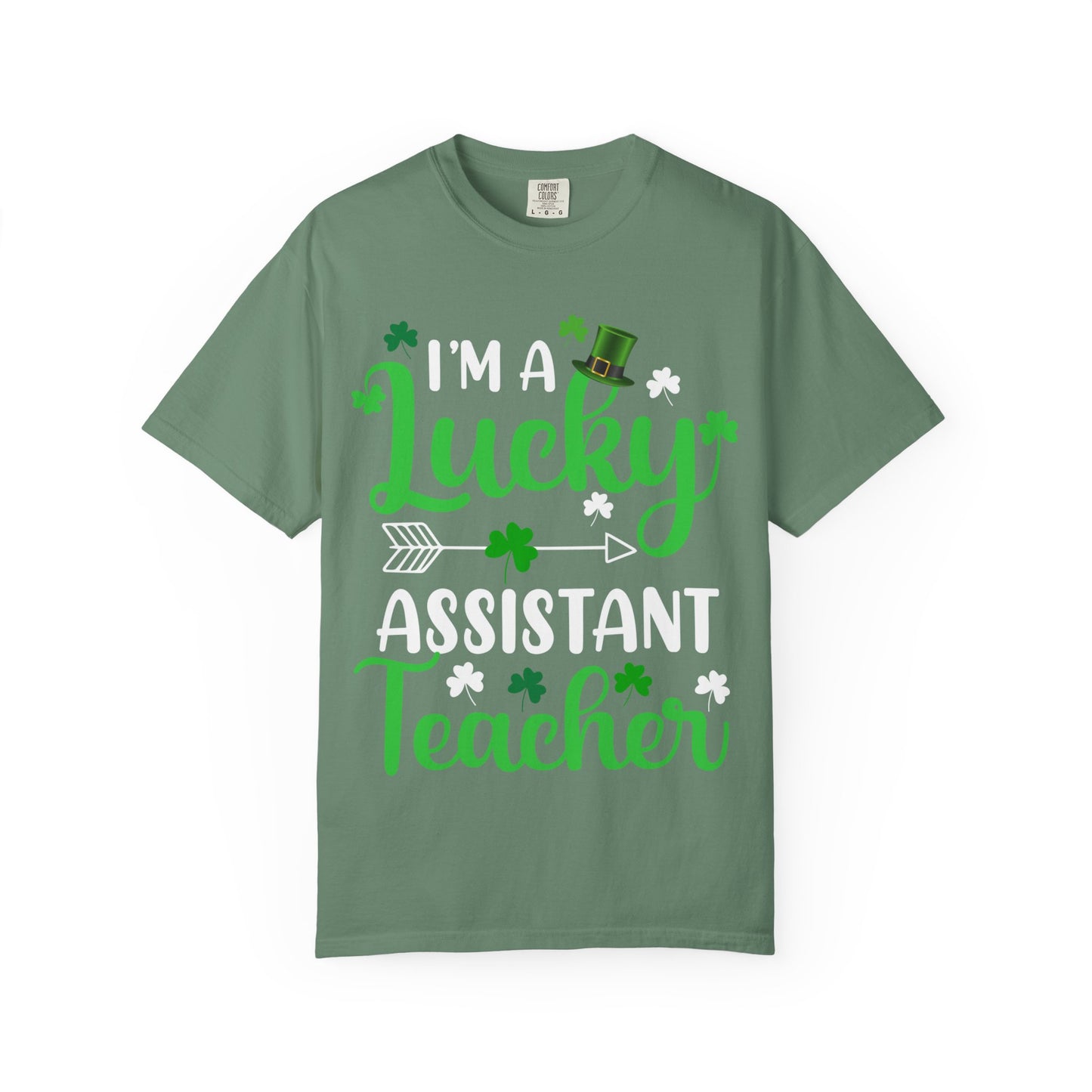 I’m Lucky Assistant Teacher Shirt – St Patrick’s Day Shamrock Tee