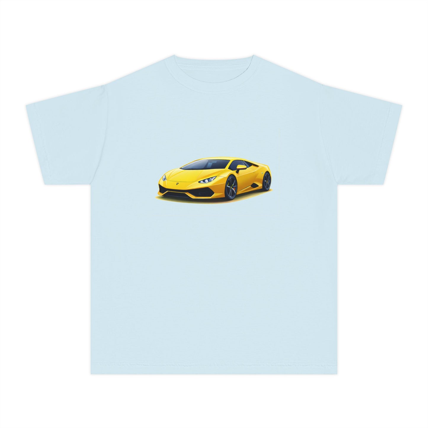 Yellow Supercar Kids Tee