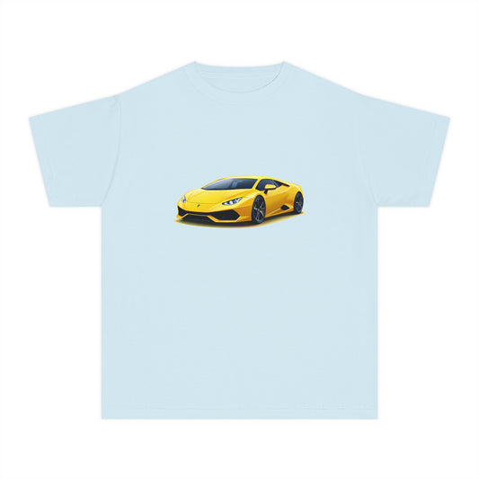 Yellow Supercar Kids Tee