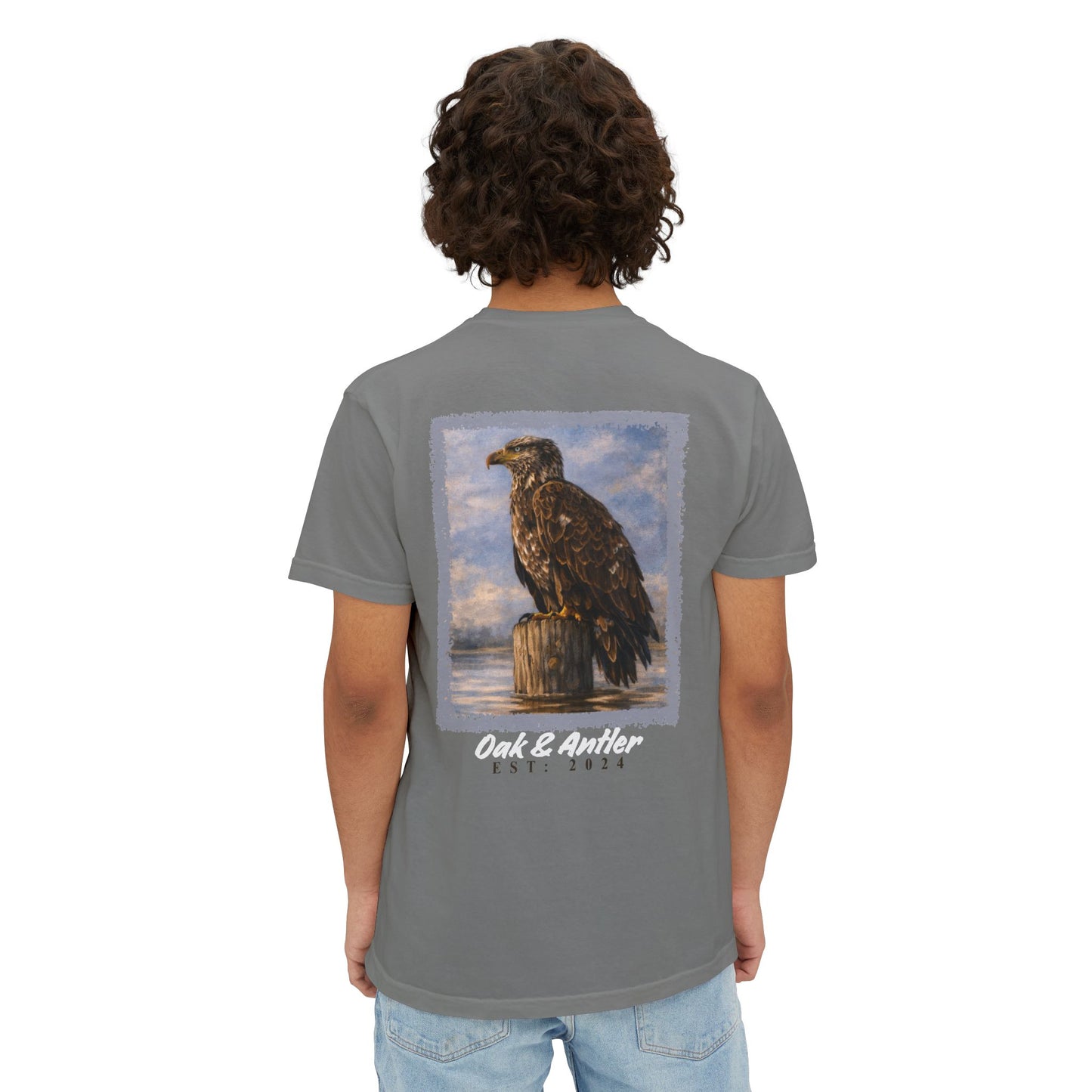 River Perch Bald Eagle Pocket Tee – Wild Birds Collection