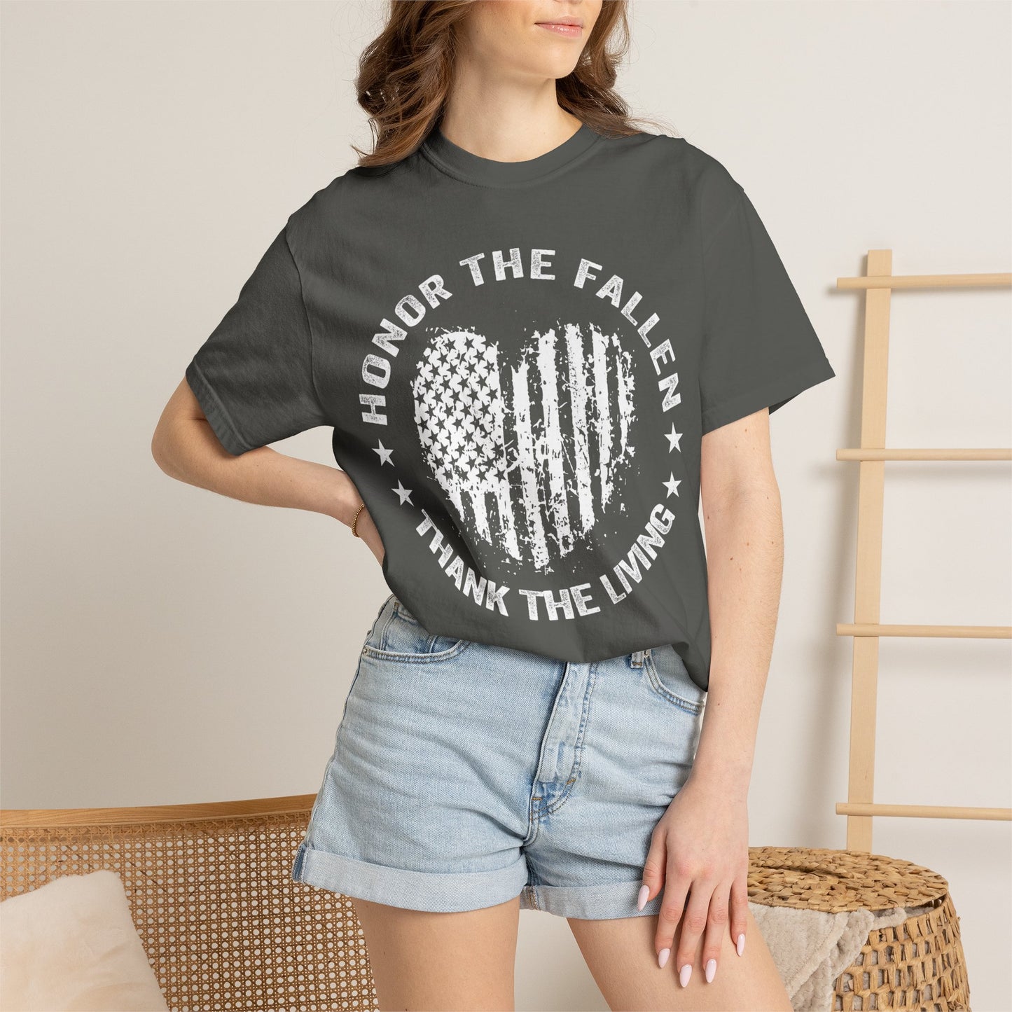 Distressed Flag Memorial Day T-Shirt