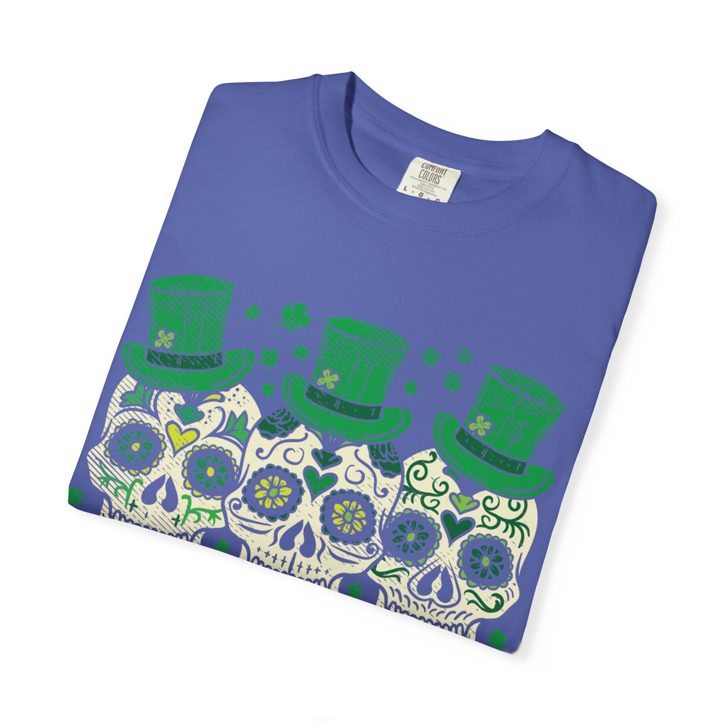 Irish Mexican Sugar Skull Leprechaun Shirt – St Patrick’s Day Skull Graphic Tee