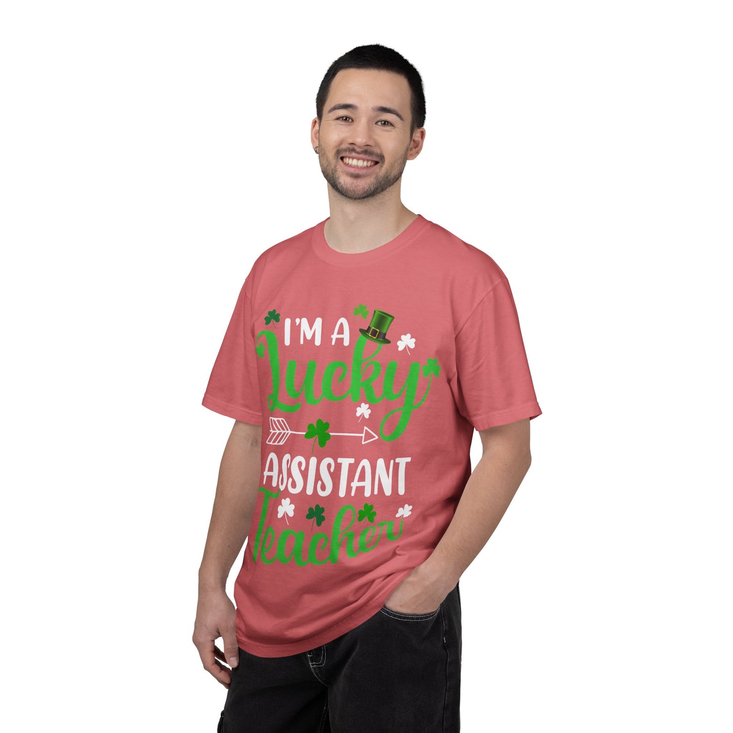 I’m Lucky Assistant Teacher Shirt – St Patrick’s Day Shamrock Tee